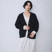 Cozy Relax Heart Button Cardigan