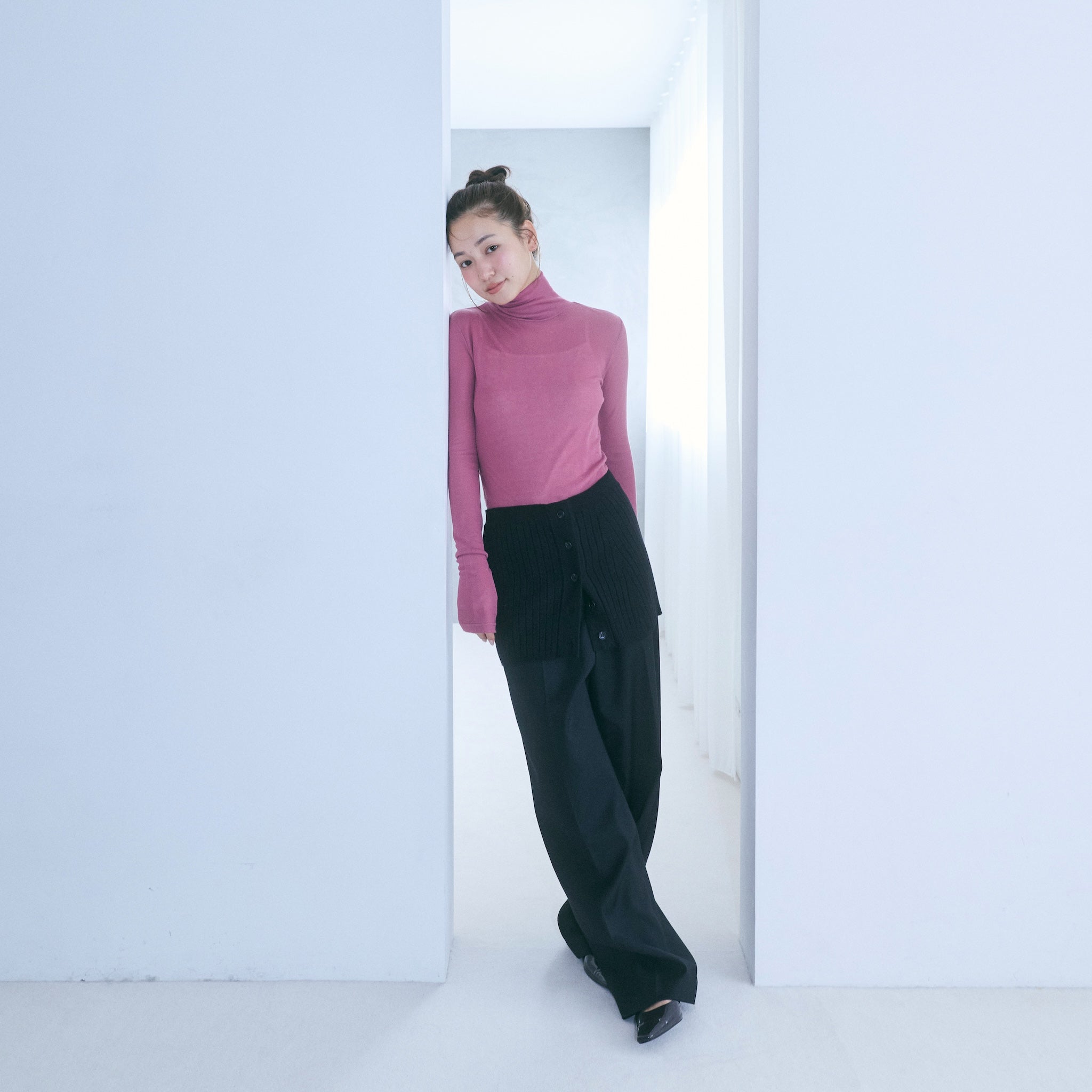 searoomlynn エアリーfitRIBハイネックトップス エアリーSlim RIBハイネックトップス