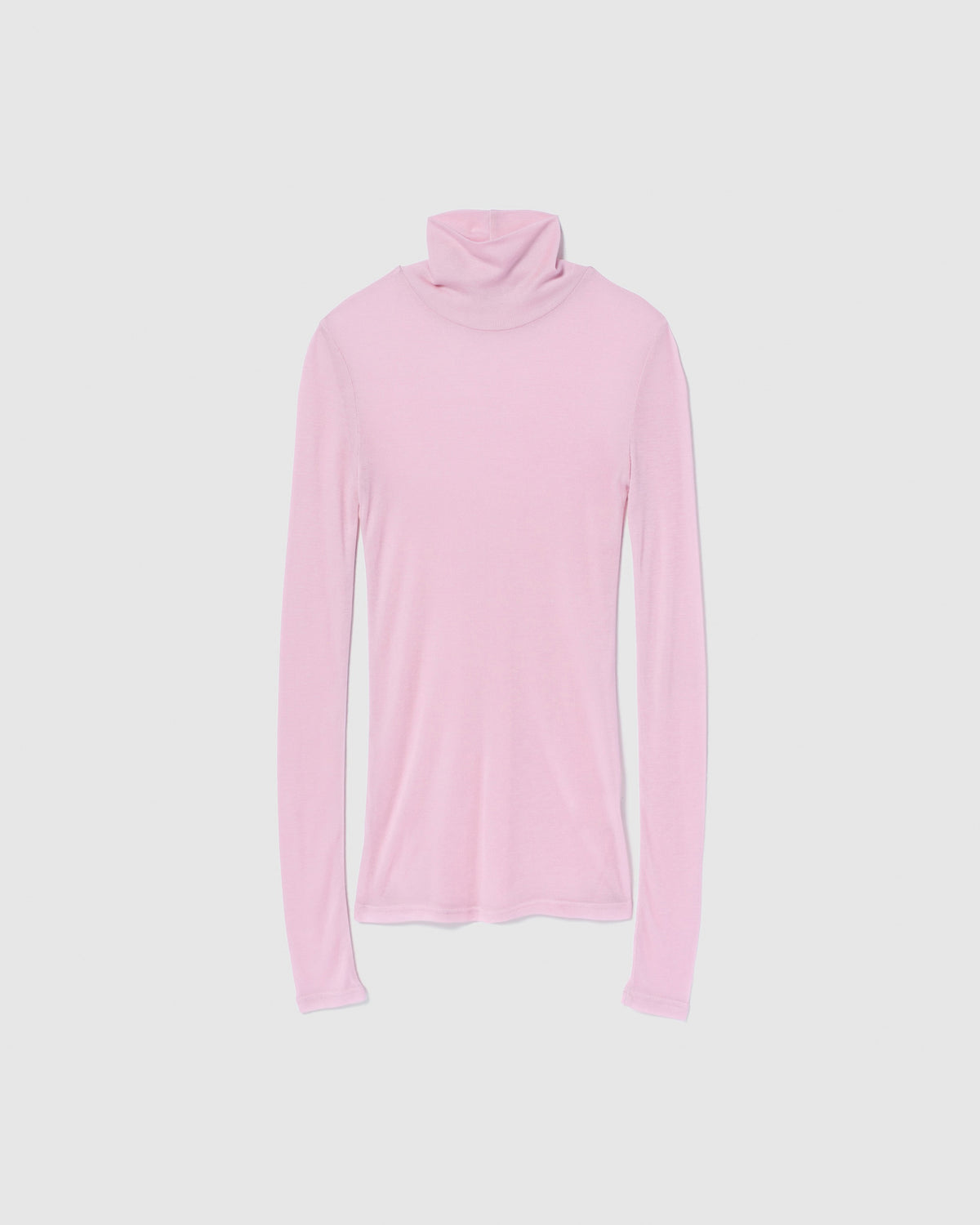 Airy Slim Rib High Neck Top