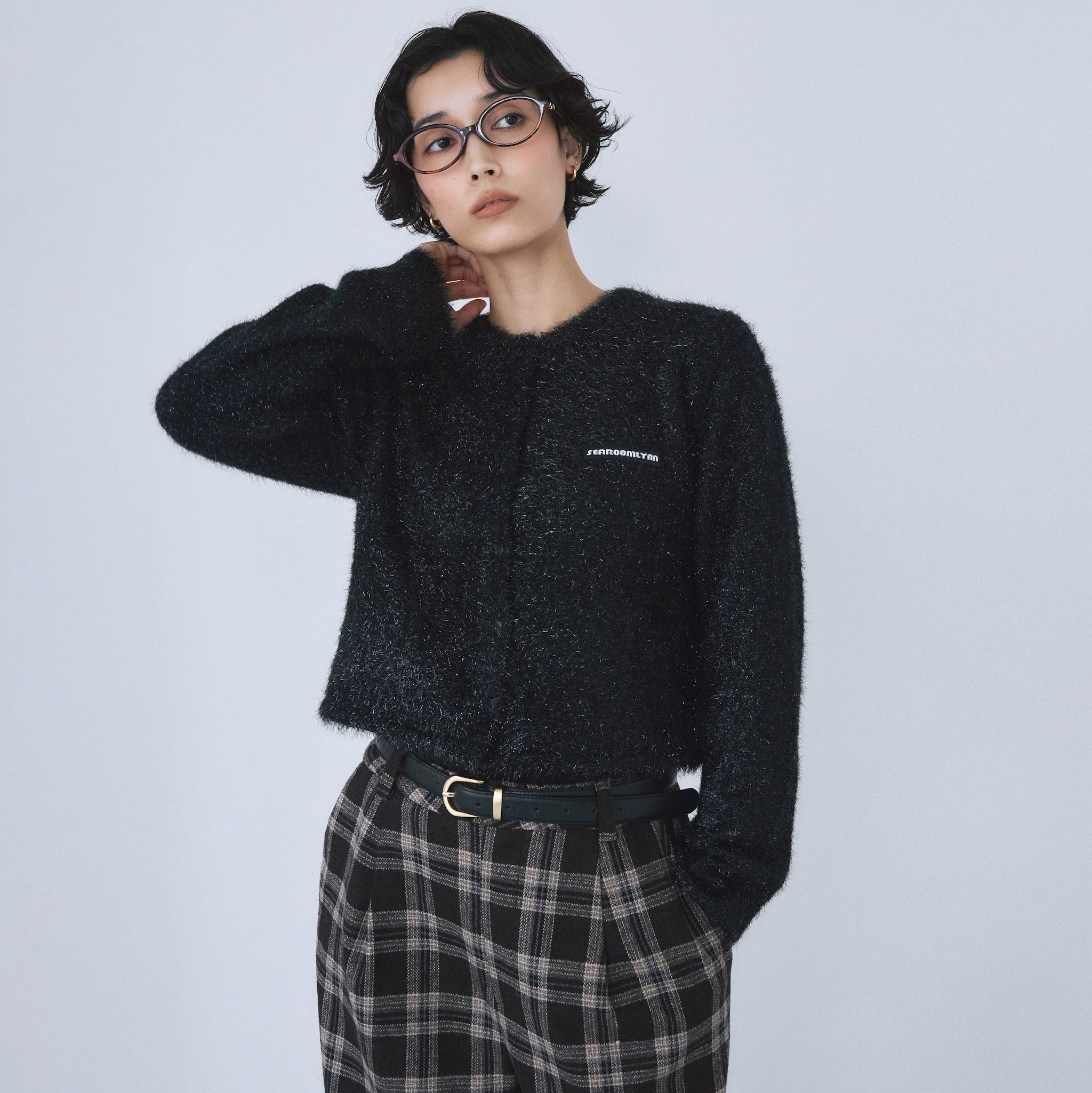 Glitter Yarn Knitカーディガン