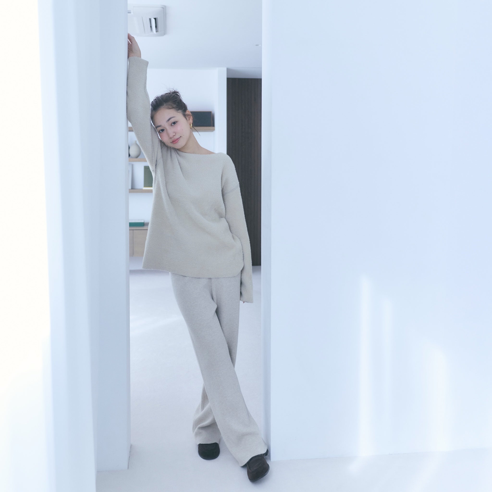 Reversible 2wayシャギーニット