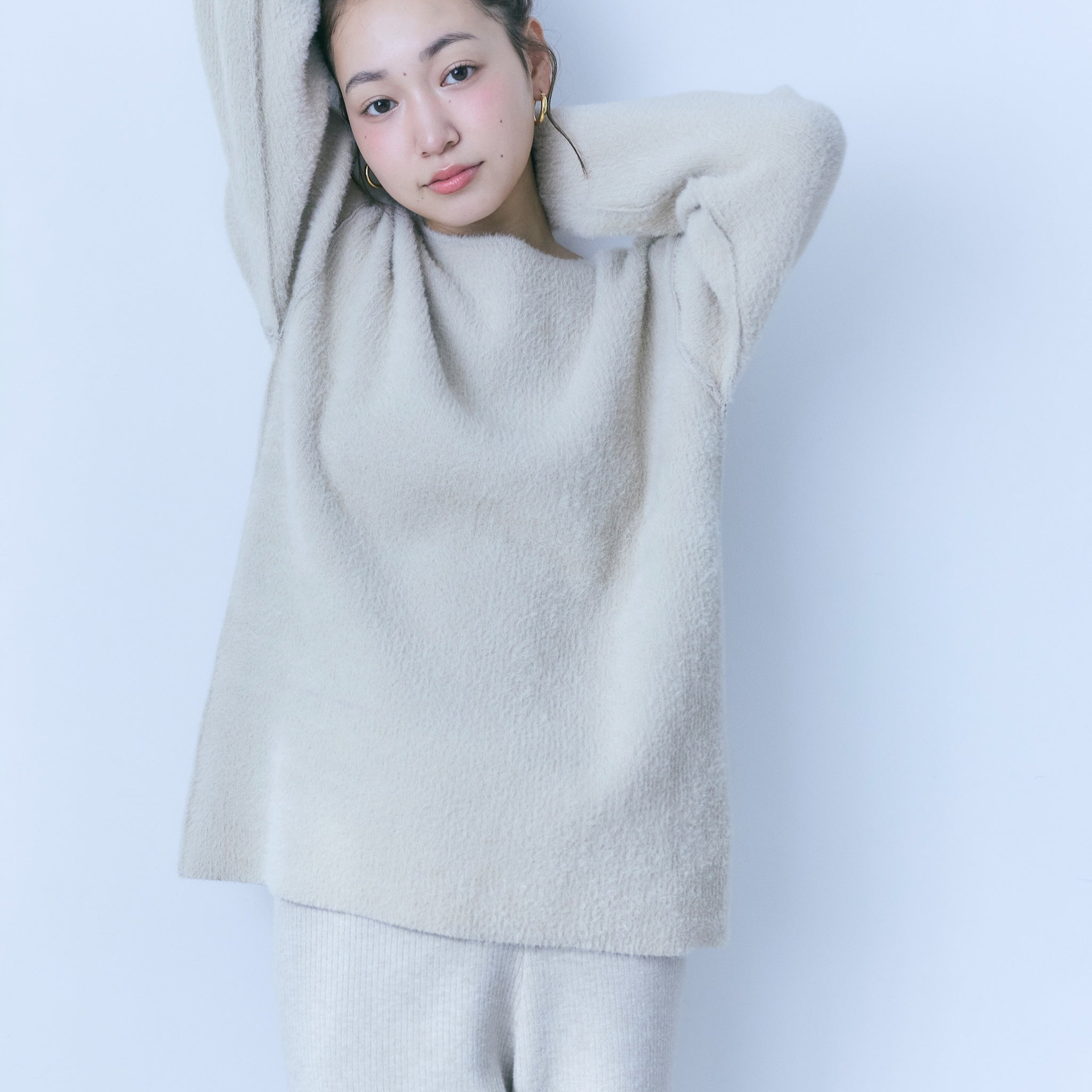 Reversible 2wayシャギーニット