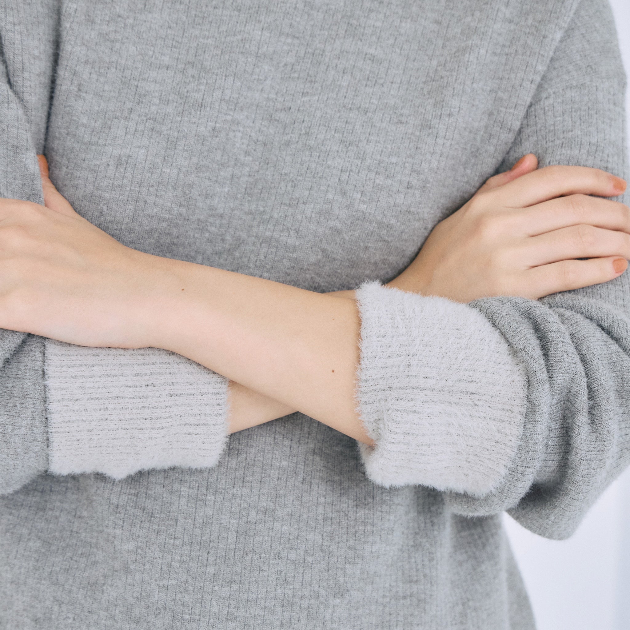 jennie 　 SeaRoomlynn HM warm 2way ニット Reversible 2wayシャギーニット