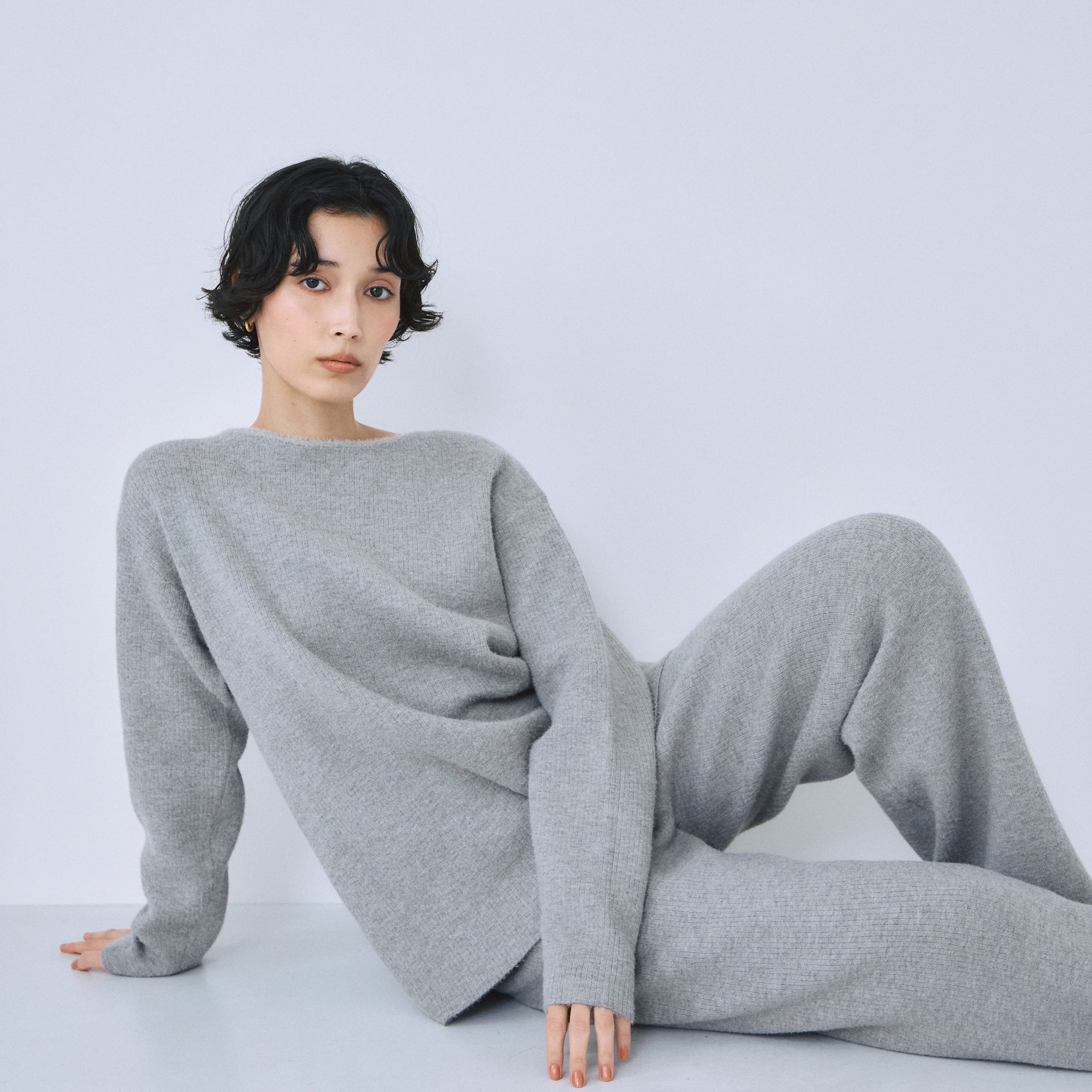 Reversible 2wayシャギーニット