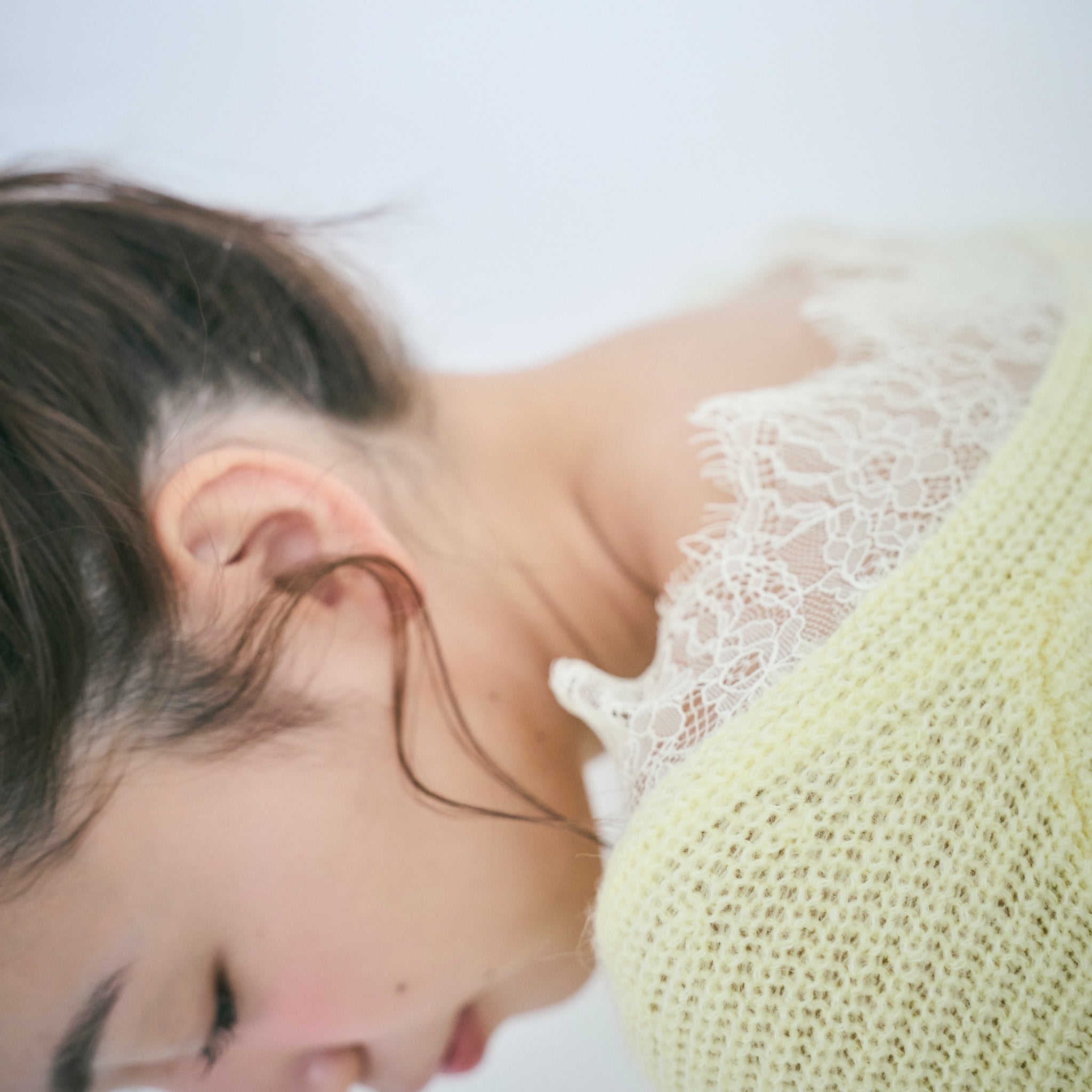 Eye Lash Laceニットトップス