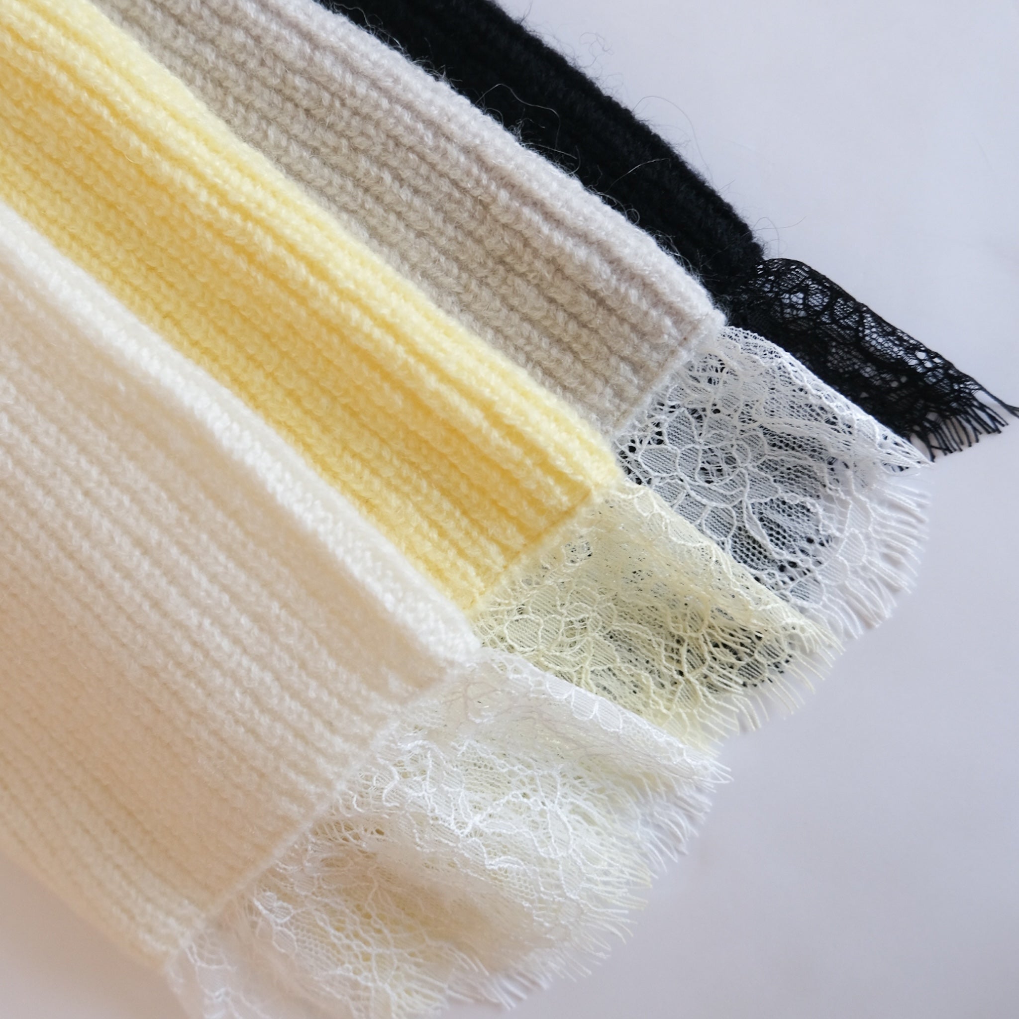 Eye Lash Laceニットトップス