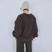 VネックメッシュSweatプルオーバー