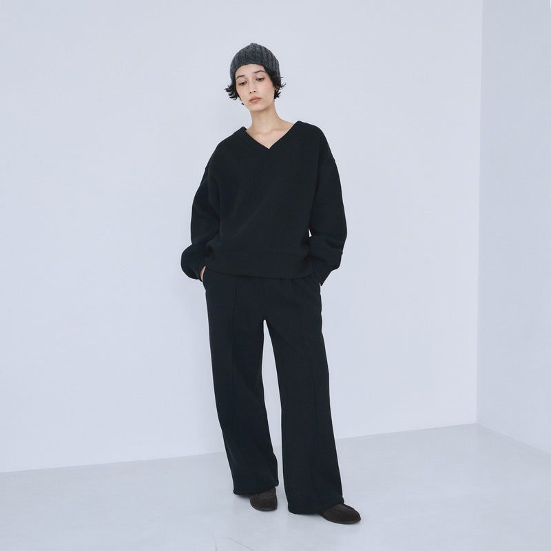 VネックメッシュSweatプルオーバー