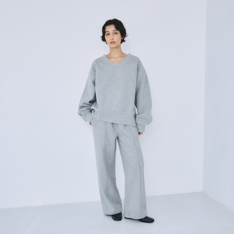 VネックメッシュSweatプルオーバー