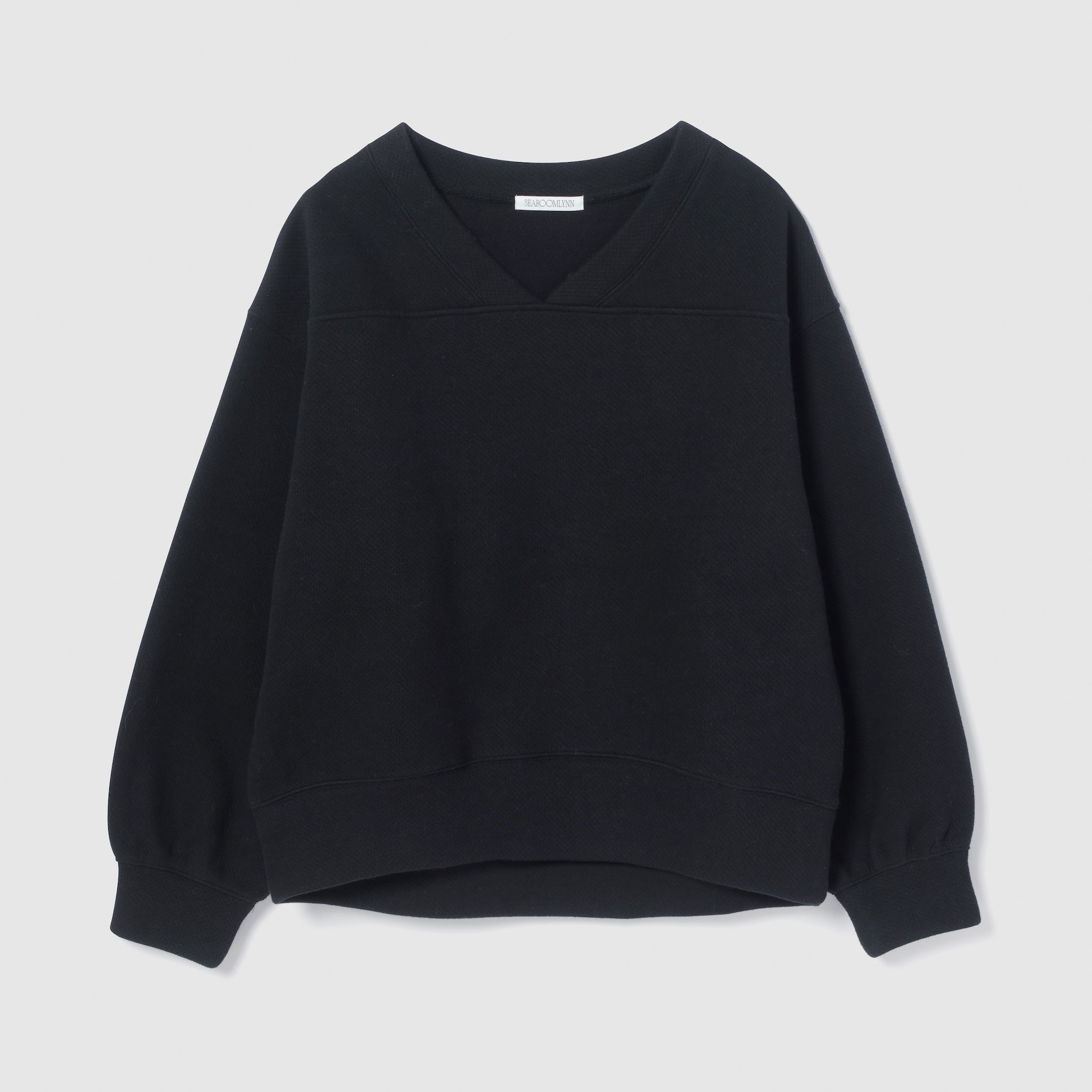 VネックメッシュSweatプルオーバー