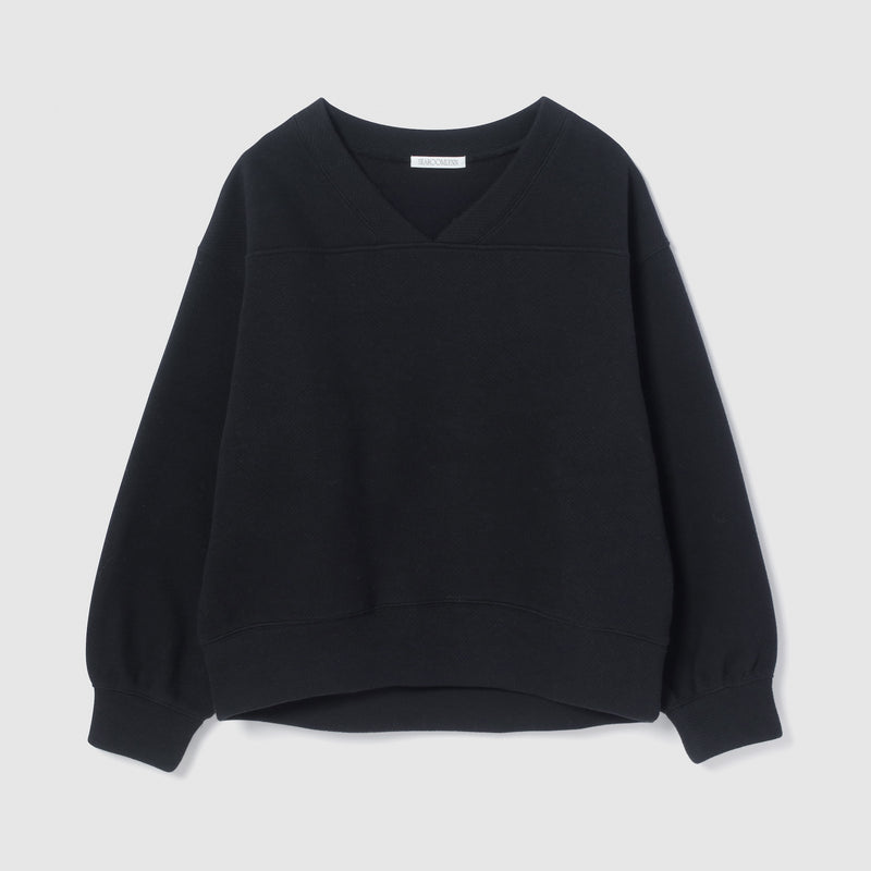 VネックメッシュSweatプルオーバー