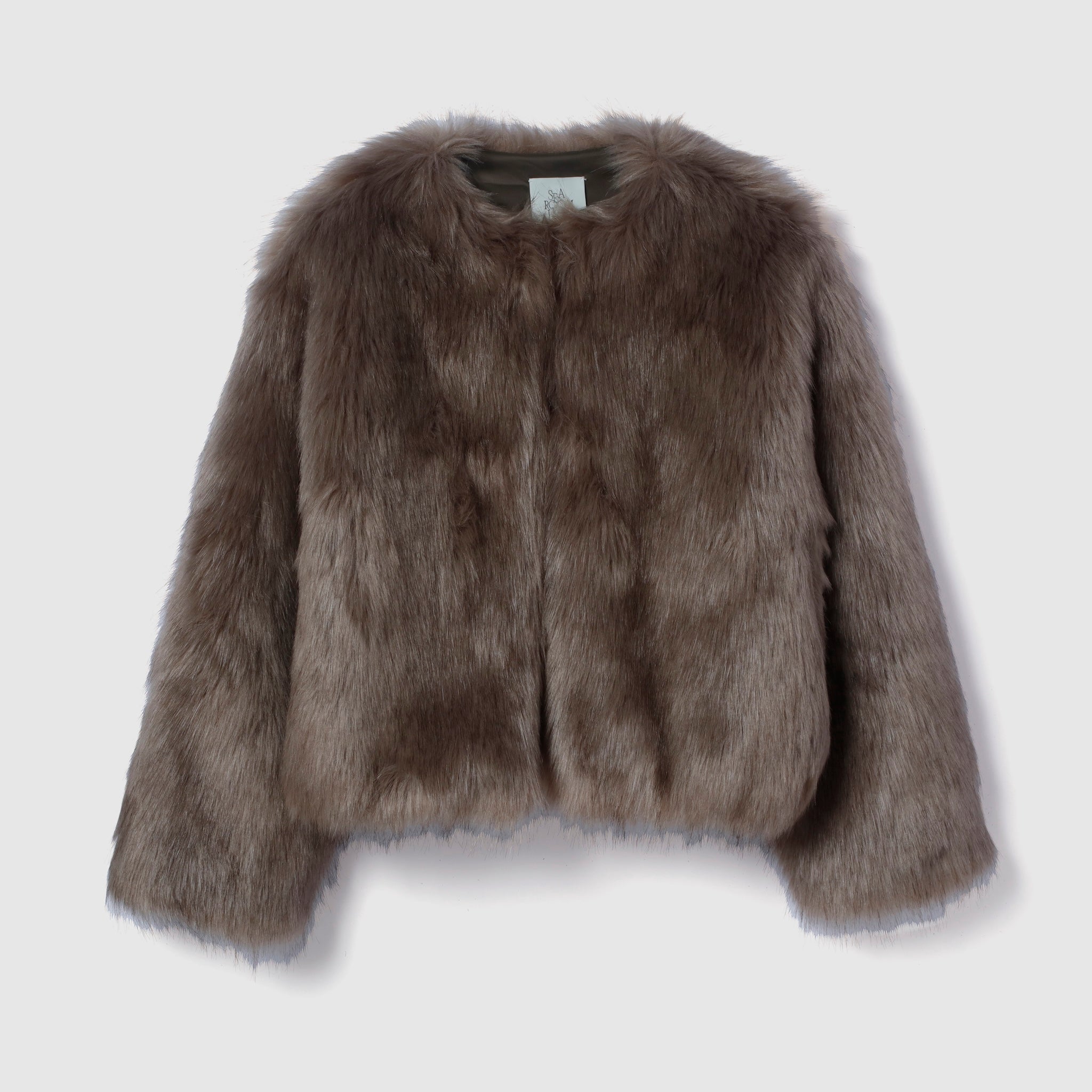 mix colorボリュームファーコート