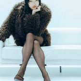 Cloud furノーカラーcoat