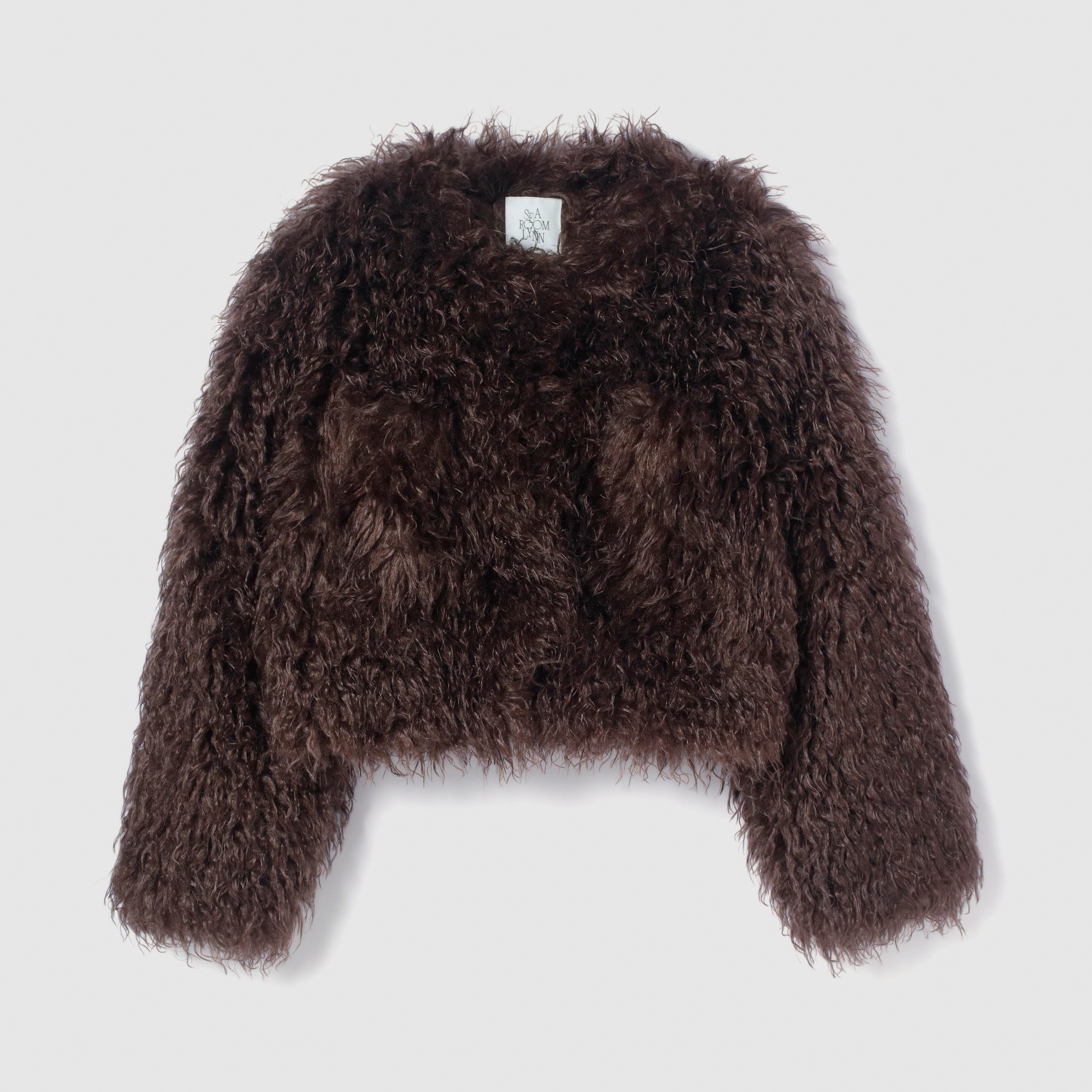 Cloud furノーカラーcoat