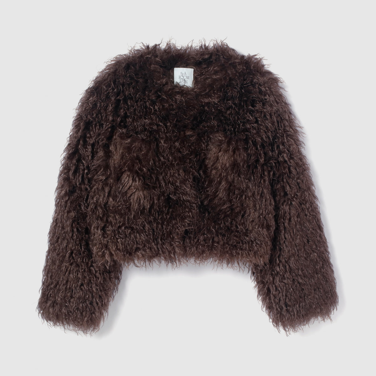 Cloud furノーカラーcoat
