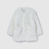 Cloud furノーカラーcoat