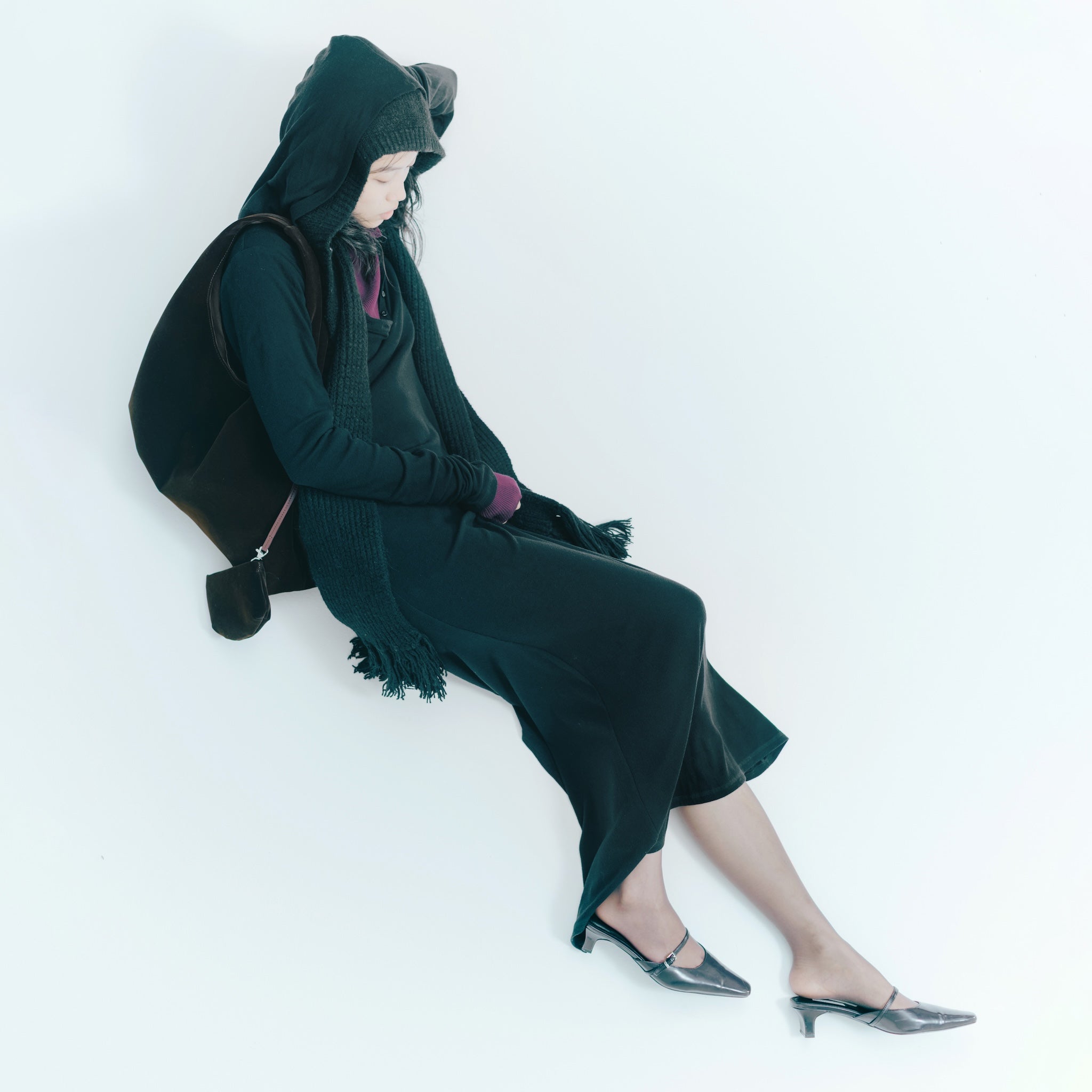 Hoodie Slimカットドレス