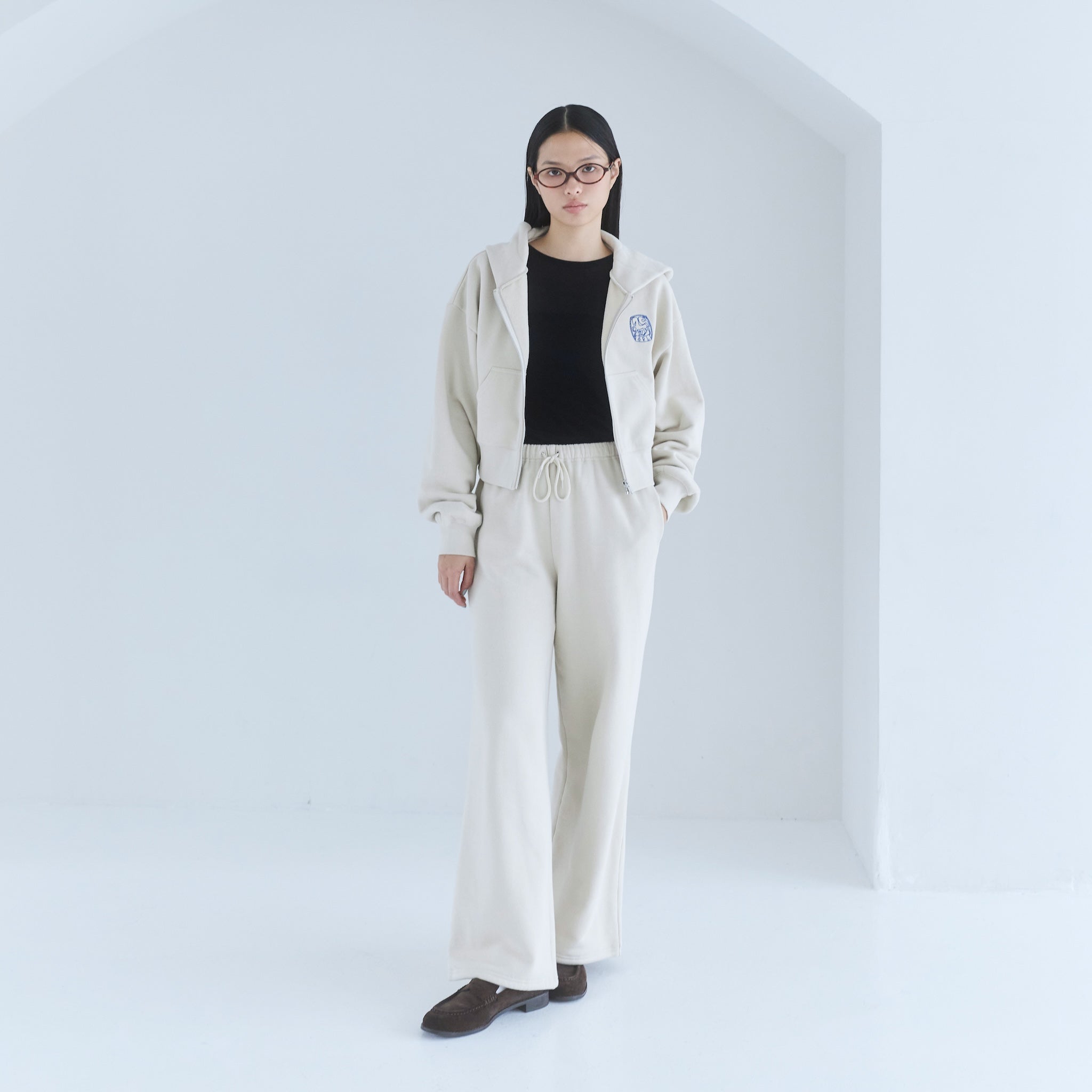 Brushed Cotton Pony Easy Pants