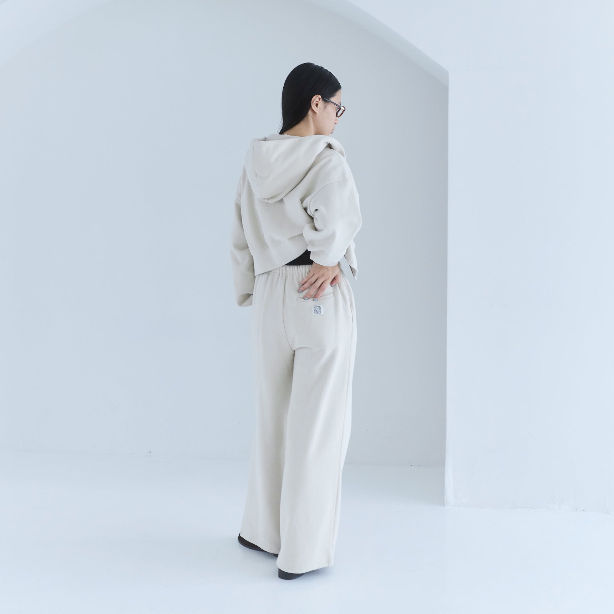 Brushed Cotton Pony Zipフーディー/イージーパンツ Brushed Cotton