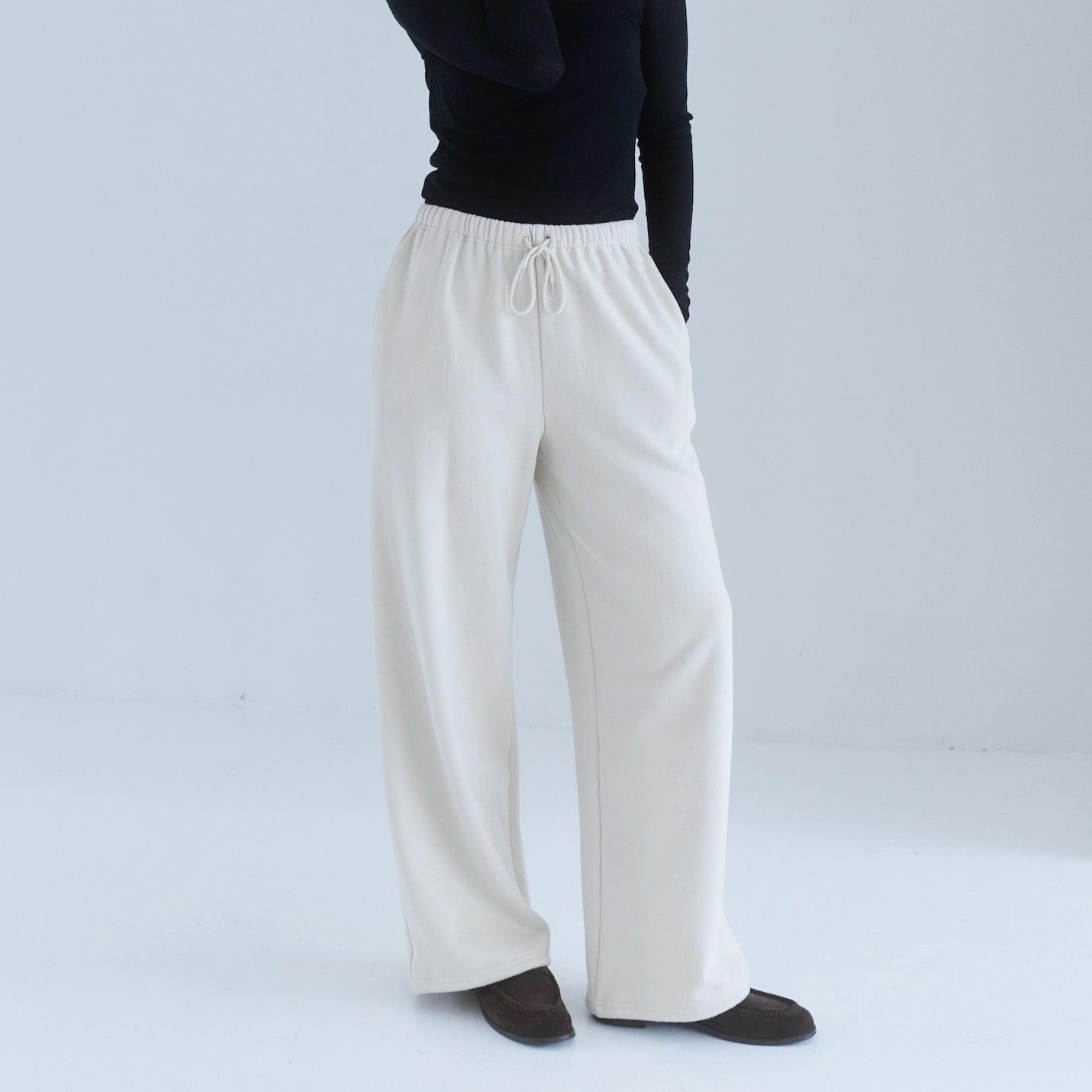Brushed Cotton Pony Zipフーディー/イージーパンツ Brushed Cotton Pony イージーパンツ