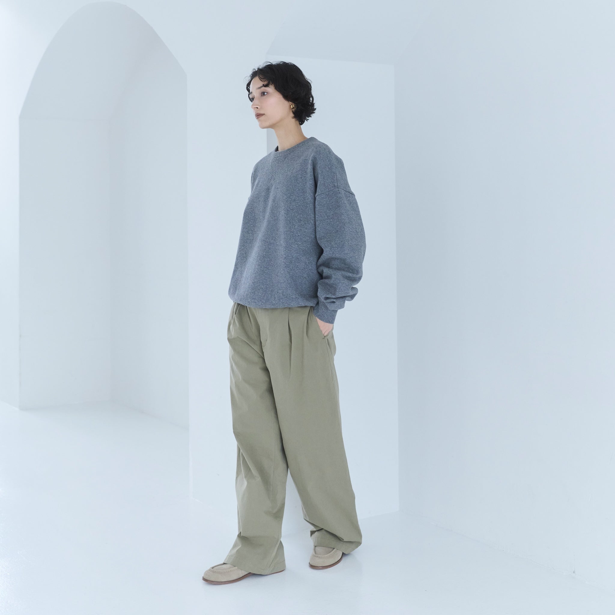 Fluffy Cottonストレートパンツ