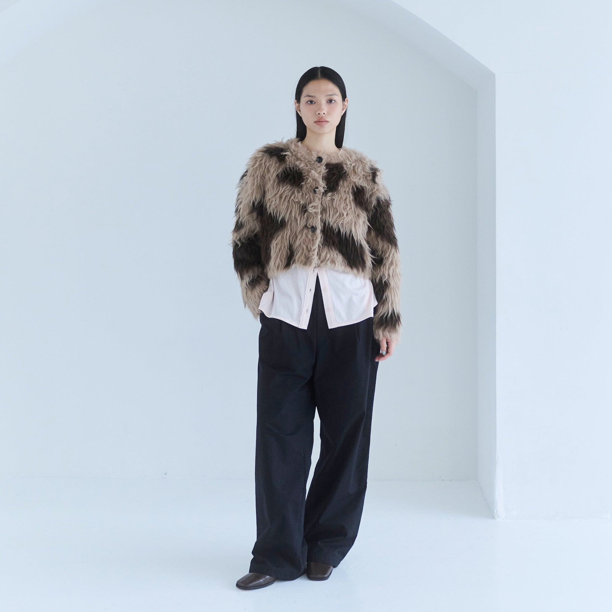 Fluffy Cotton Straight Pants