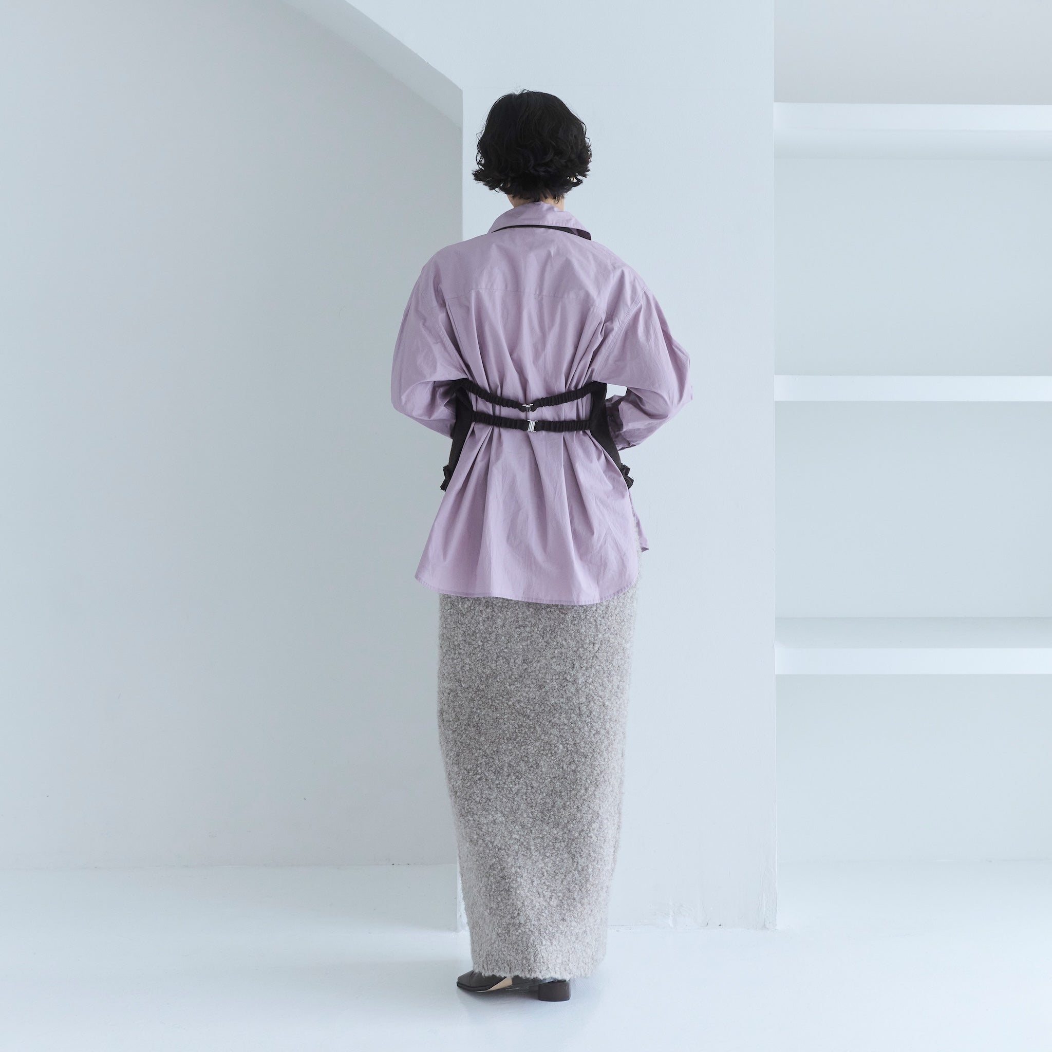 mini poodleブークレアイラインスカート