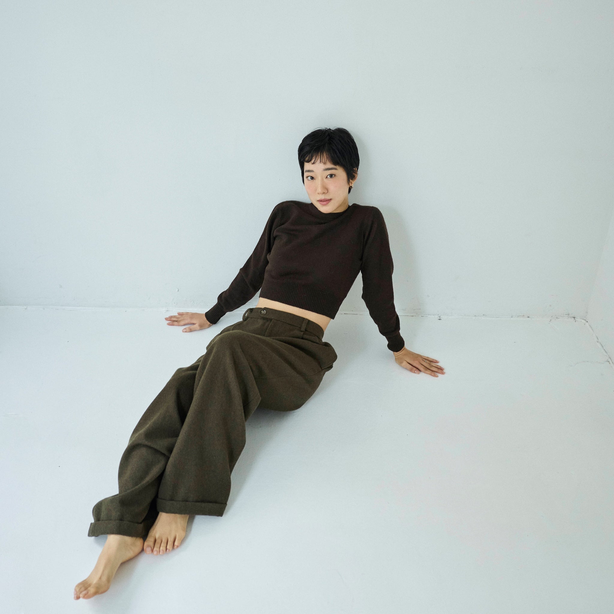 collab Boys Waist Tuck Warm Slacks