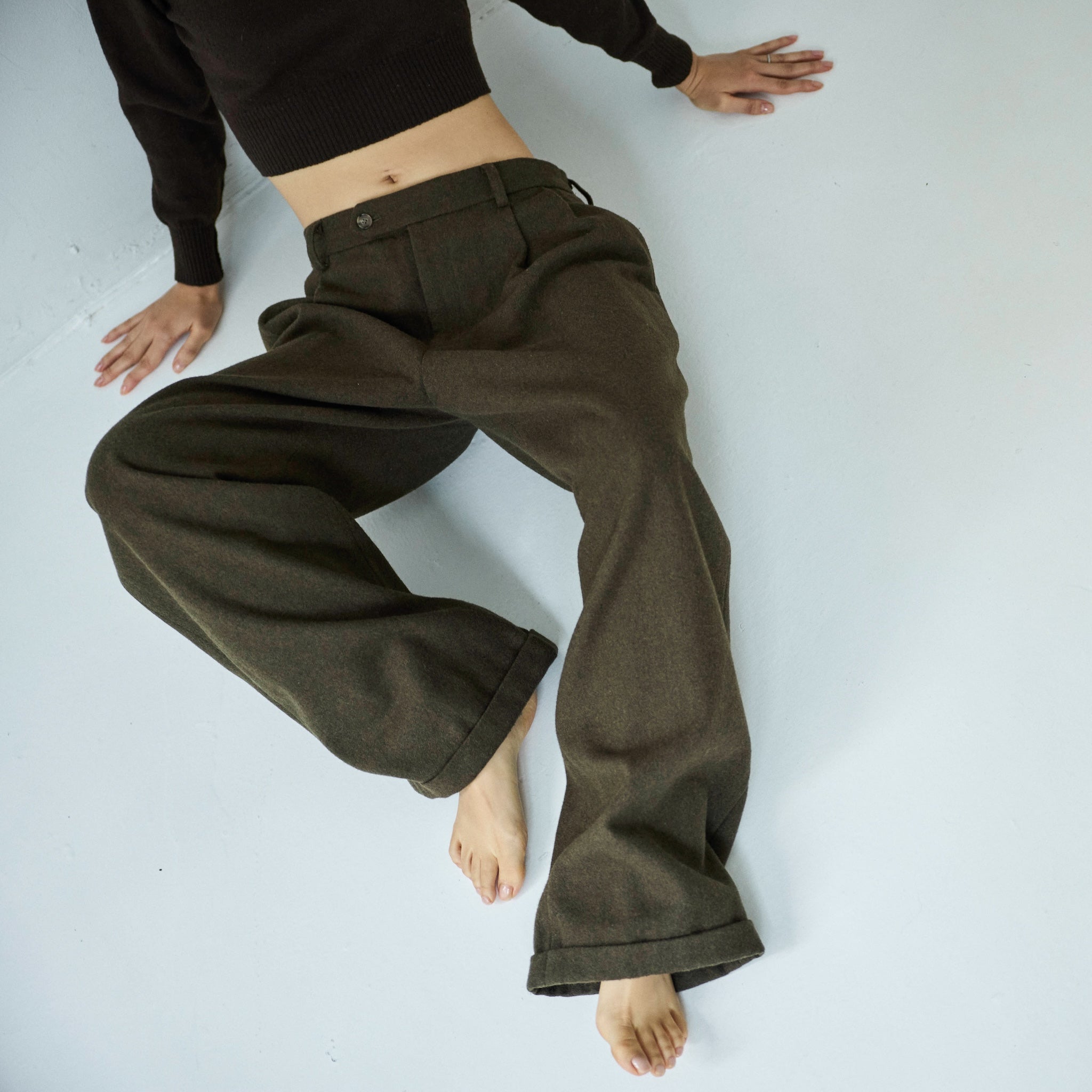 collab Boys Waist Tuck Warm Slacks