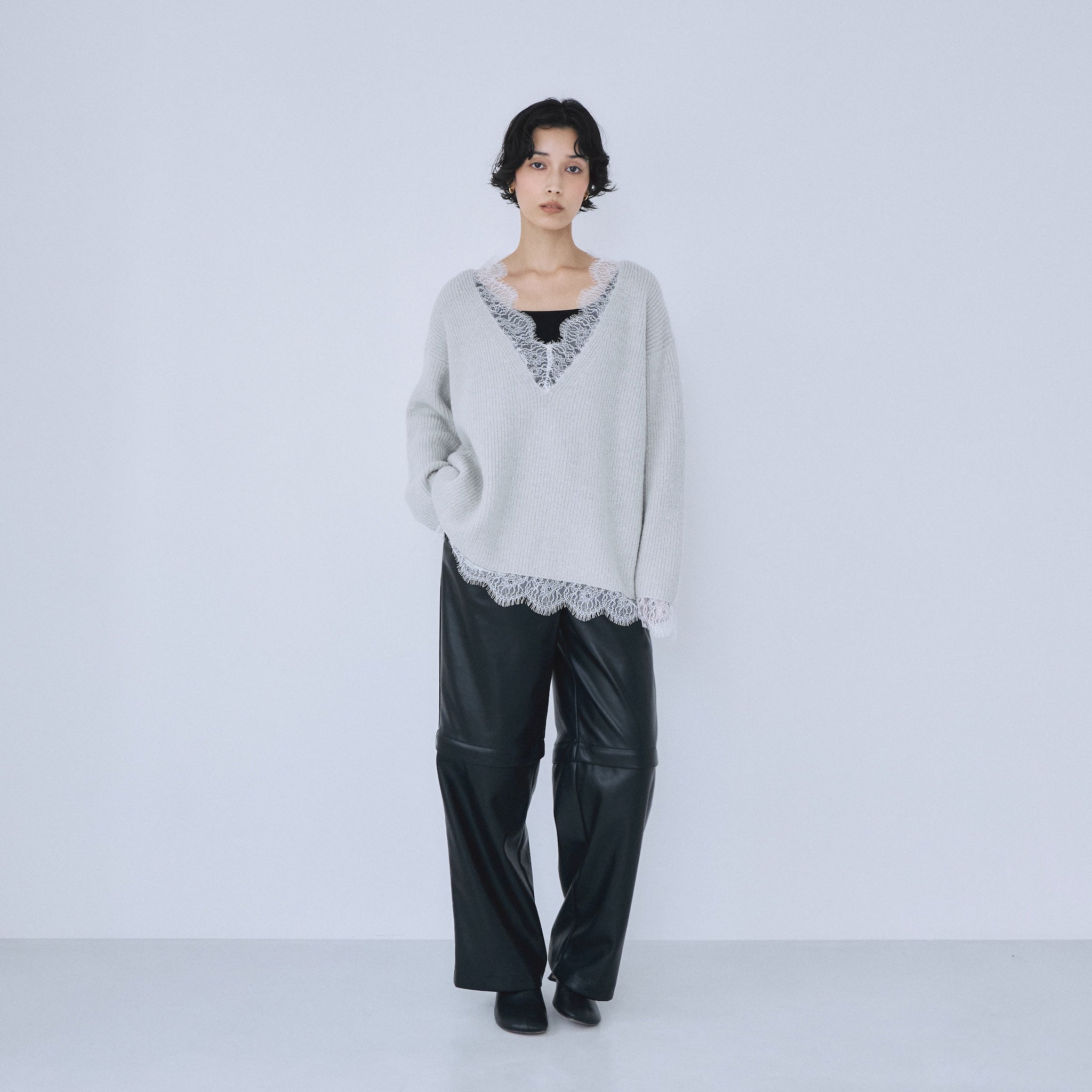 Knee Zip 2-way Length Pants