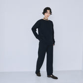 シャギーニットストレートパンツ