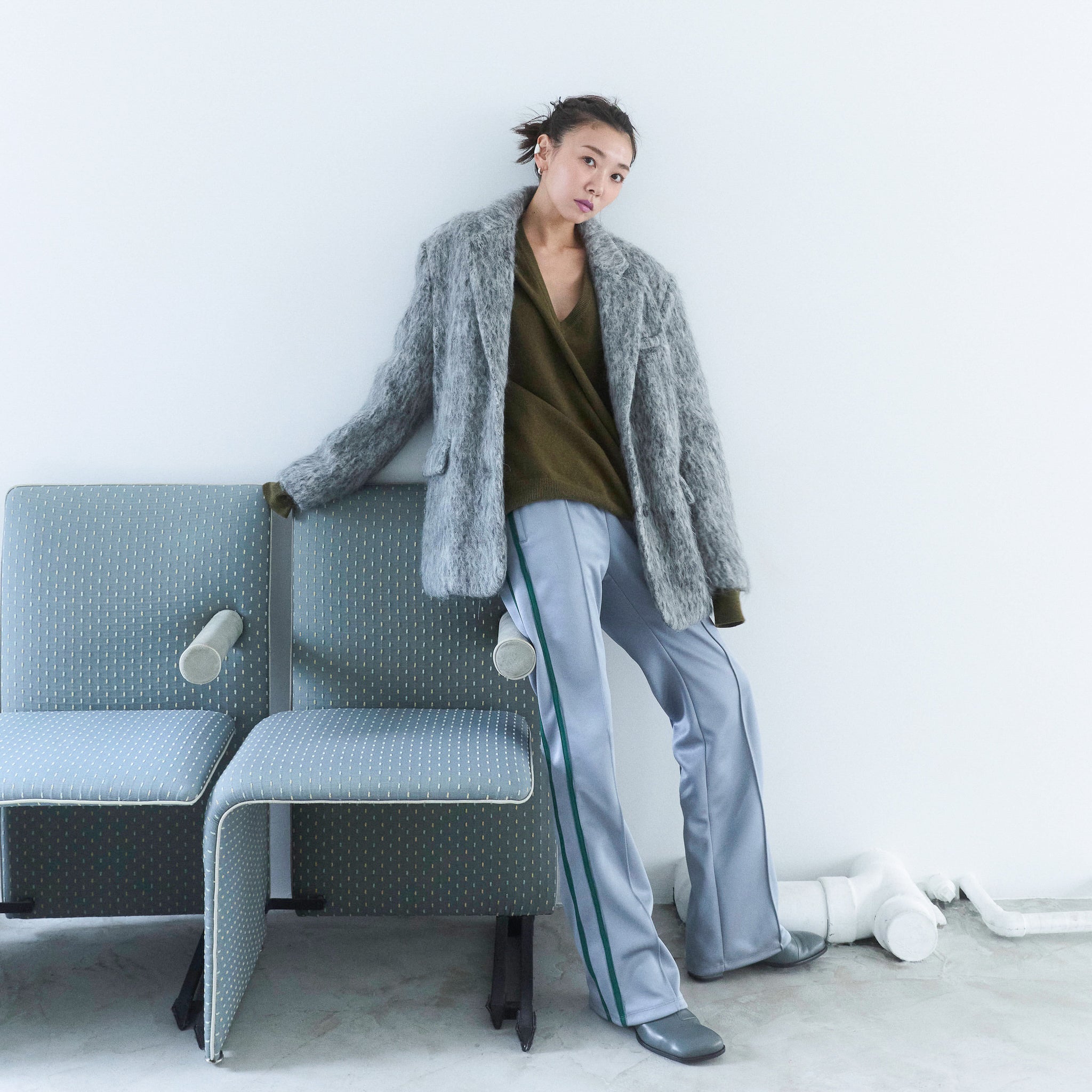 collab Asymmetry Line Trackpants