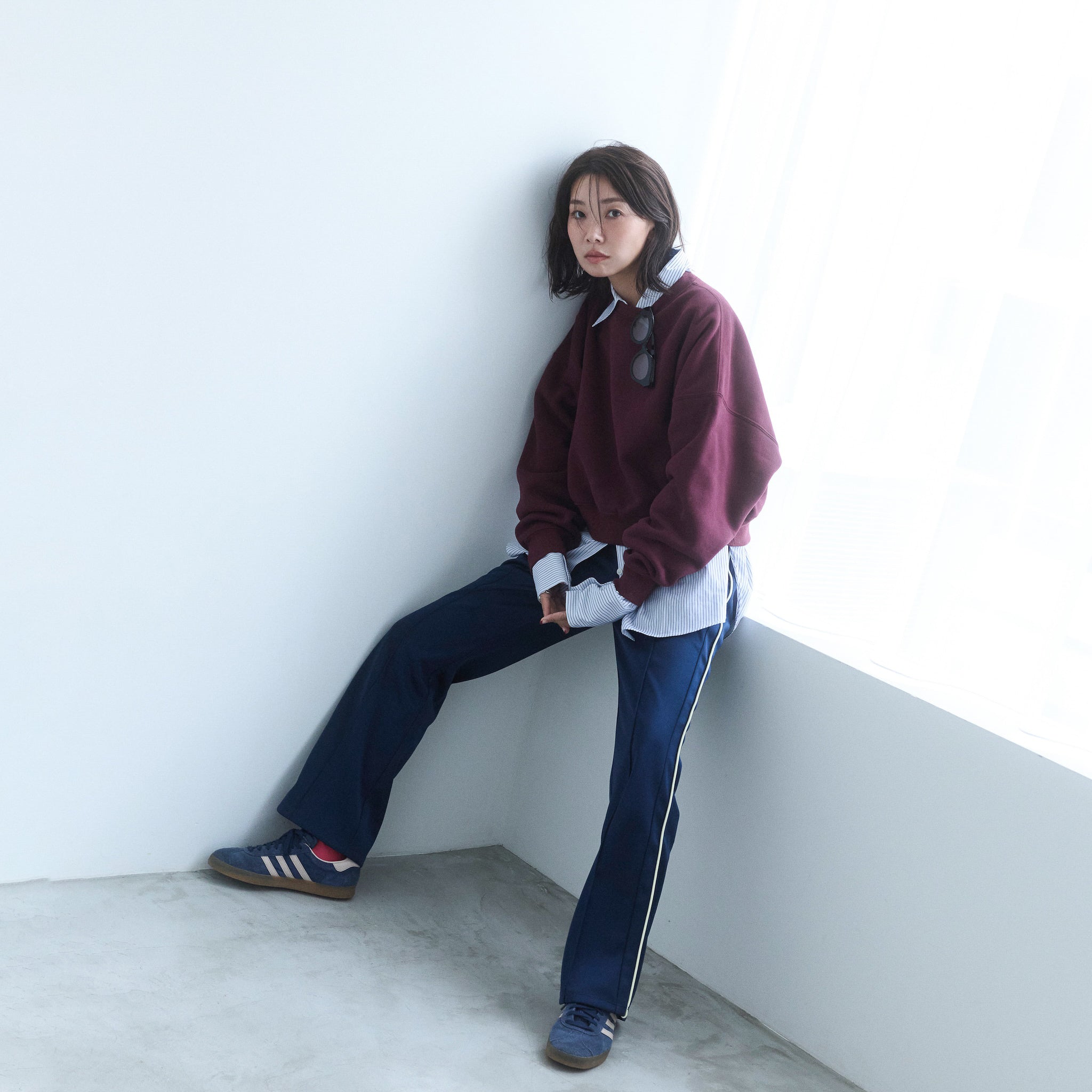 collab Asymmetry Line Trackpants