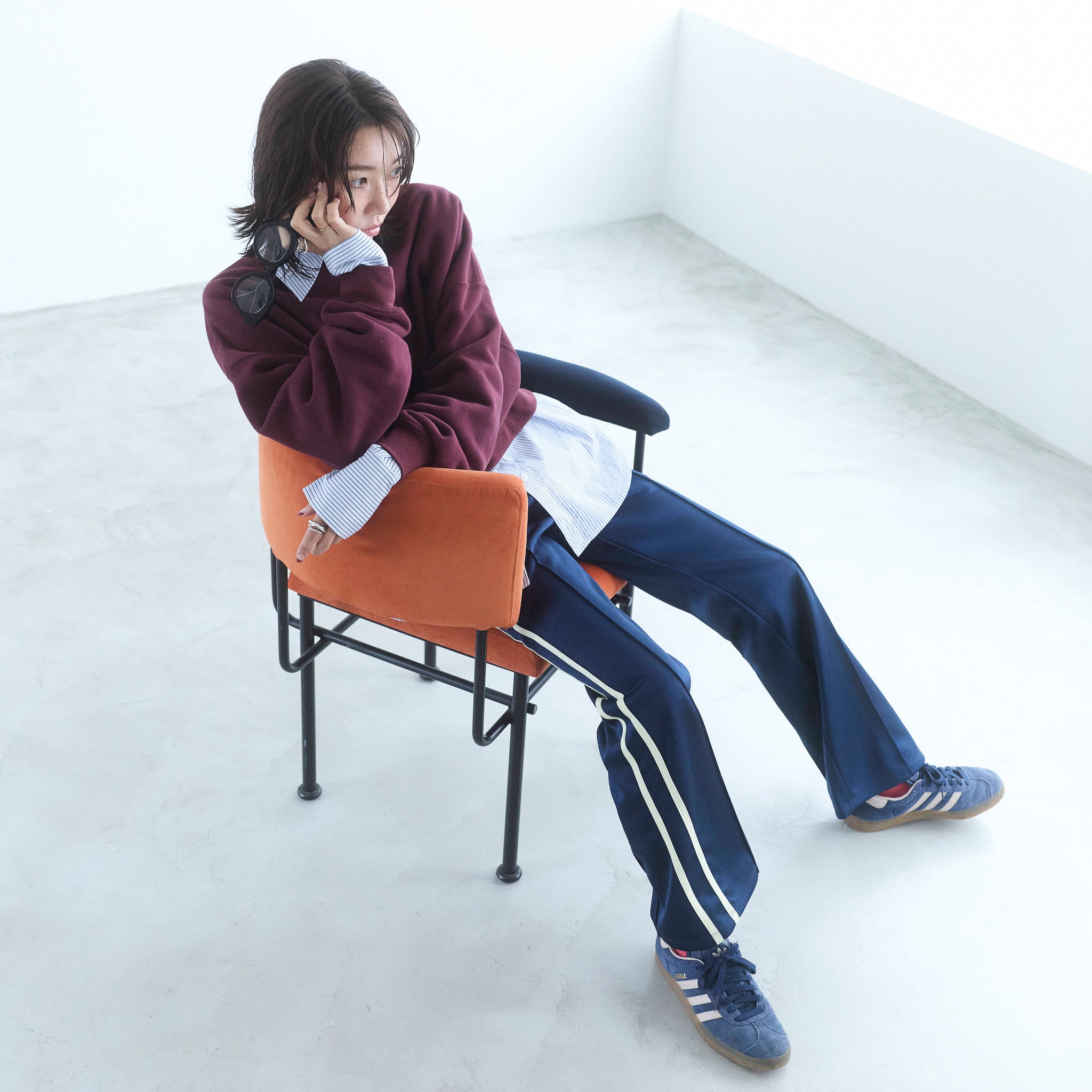 collab Asymmetry Line Trackpants