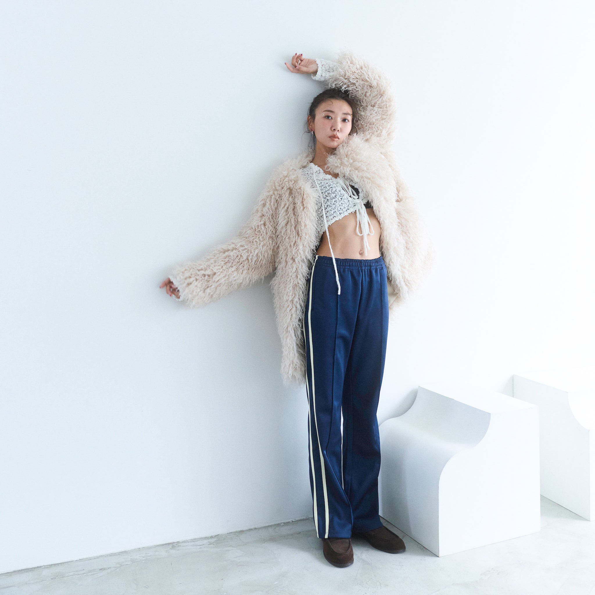 collab Asymmetry Line Trackpants