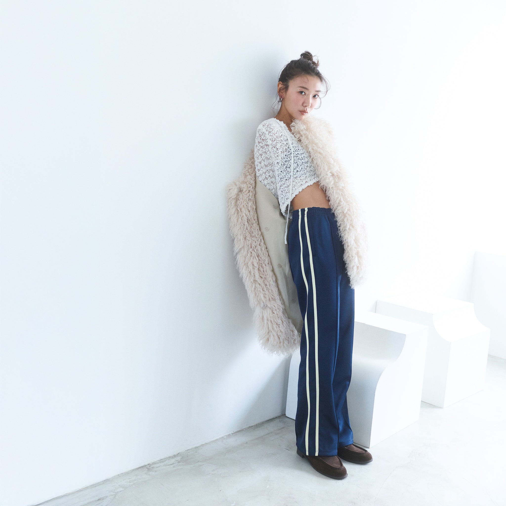 collab Asymmetry Line Trackpants