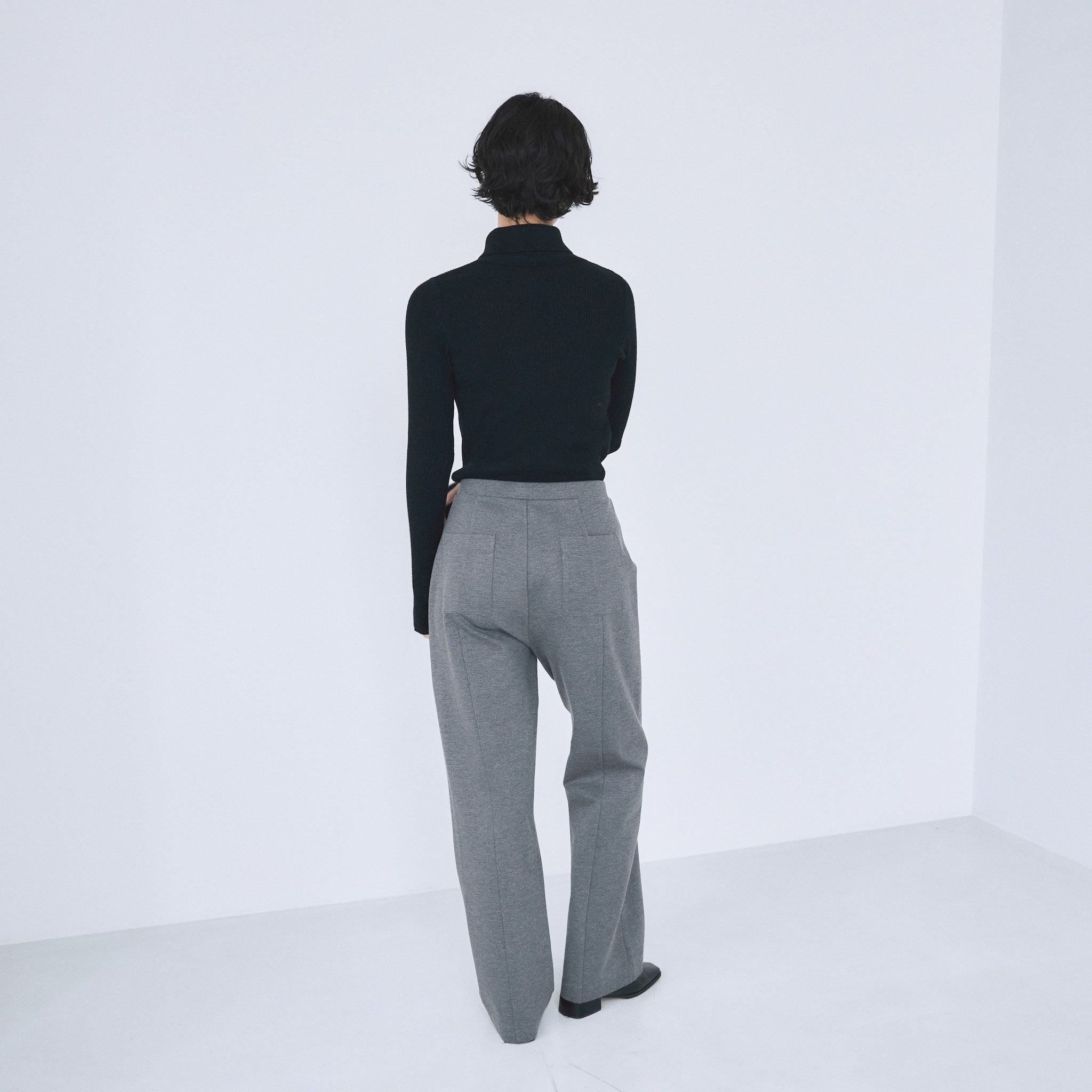 Brushedストレートパンツ