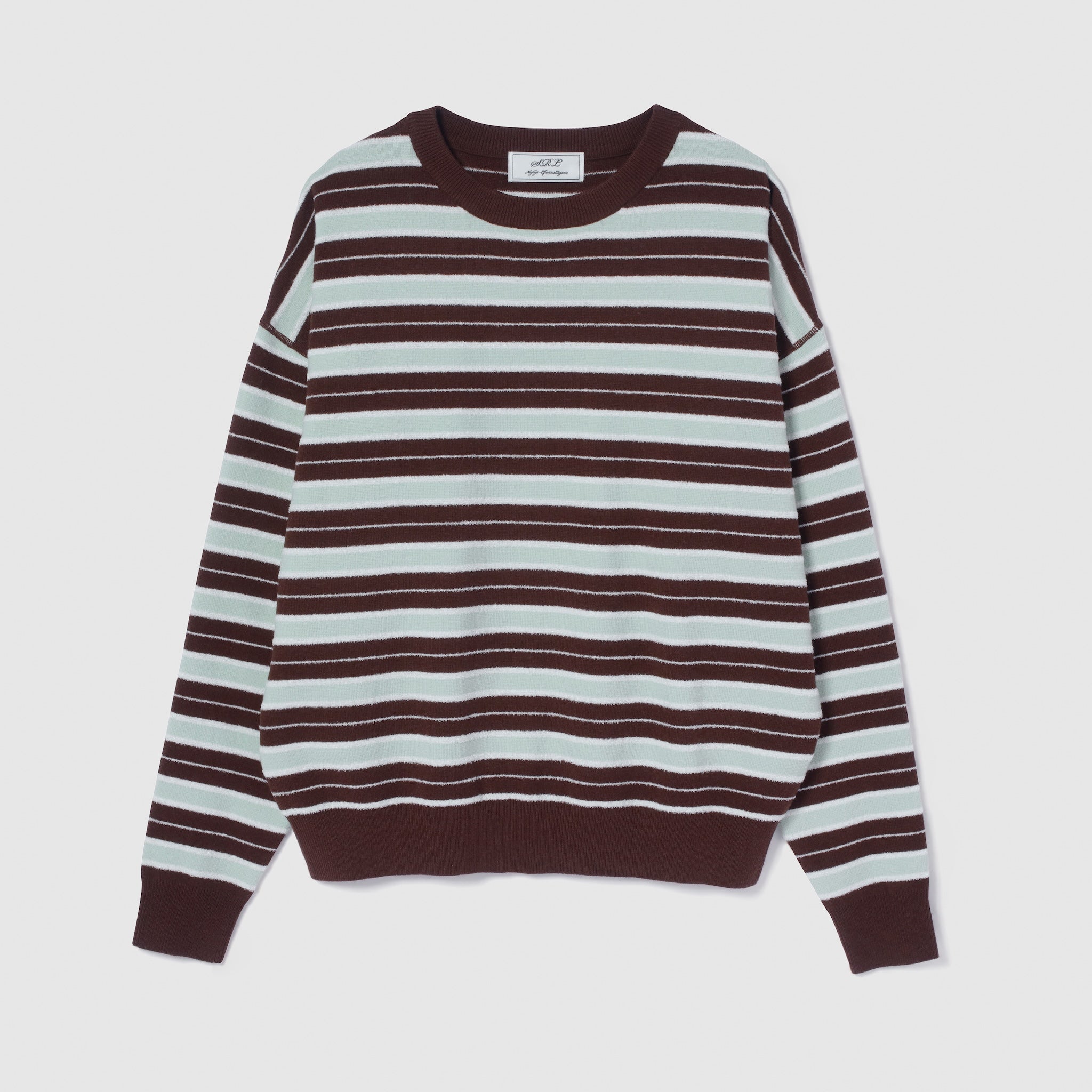 Random Border Crew Neck Knit