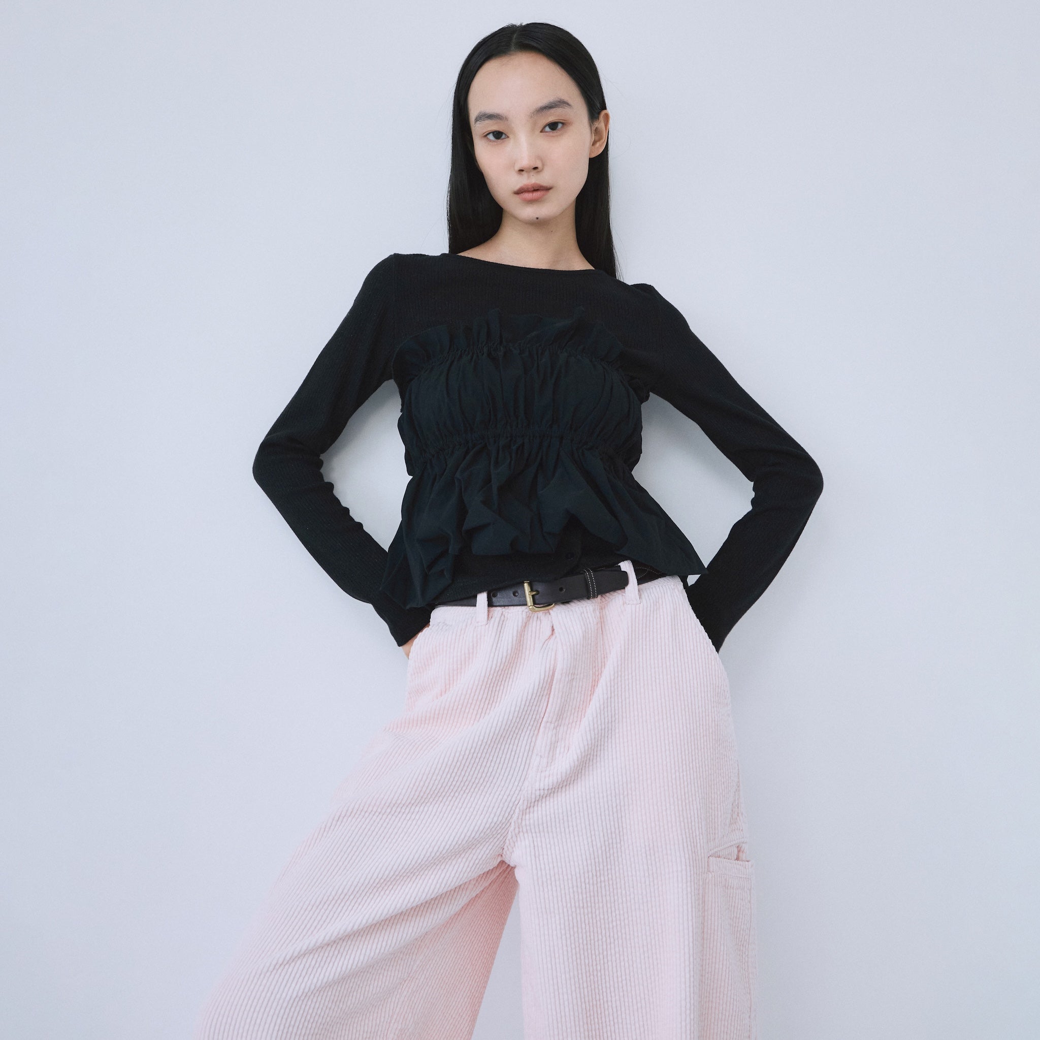 Curve Frill Balloon Layered Bustier