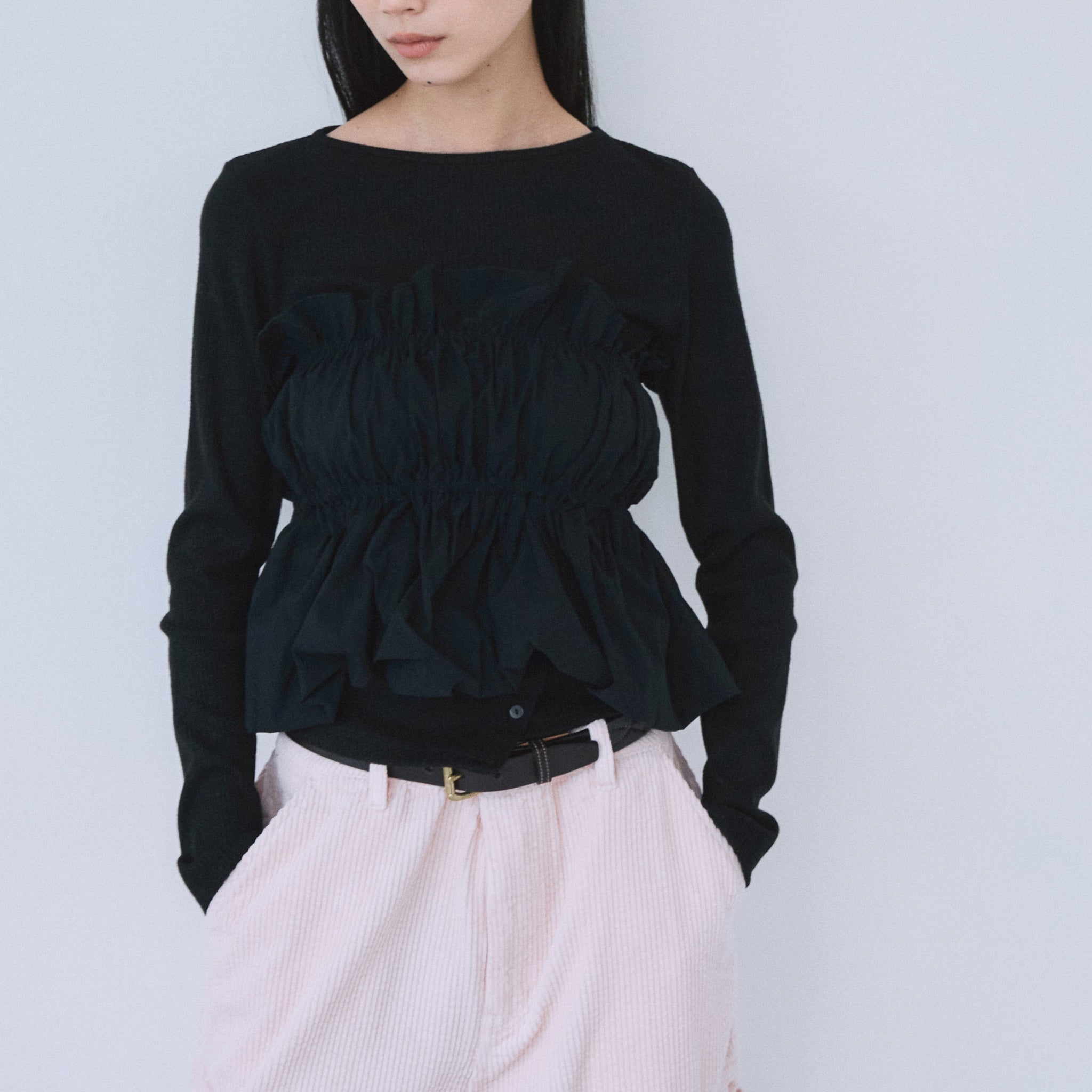 Curve Frill Balloon Layered Bustier