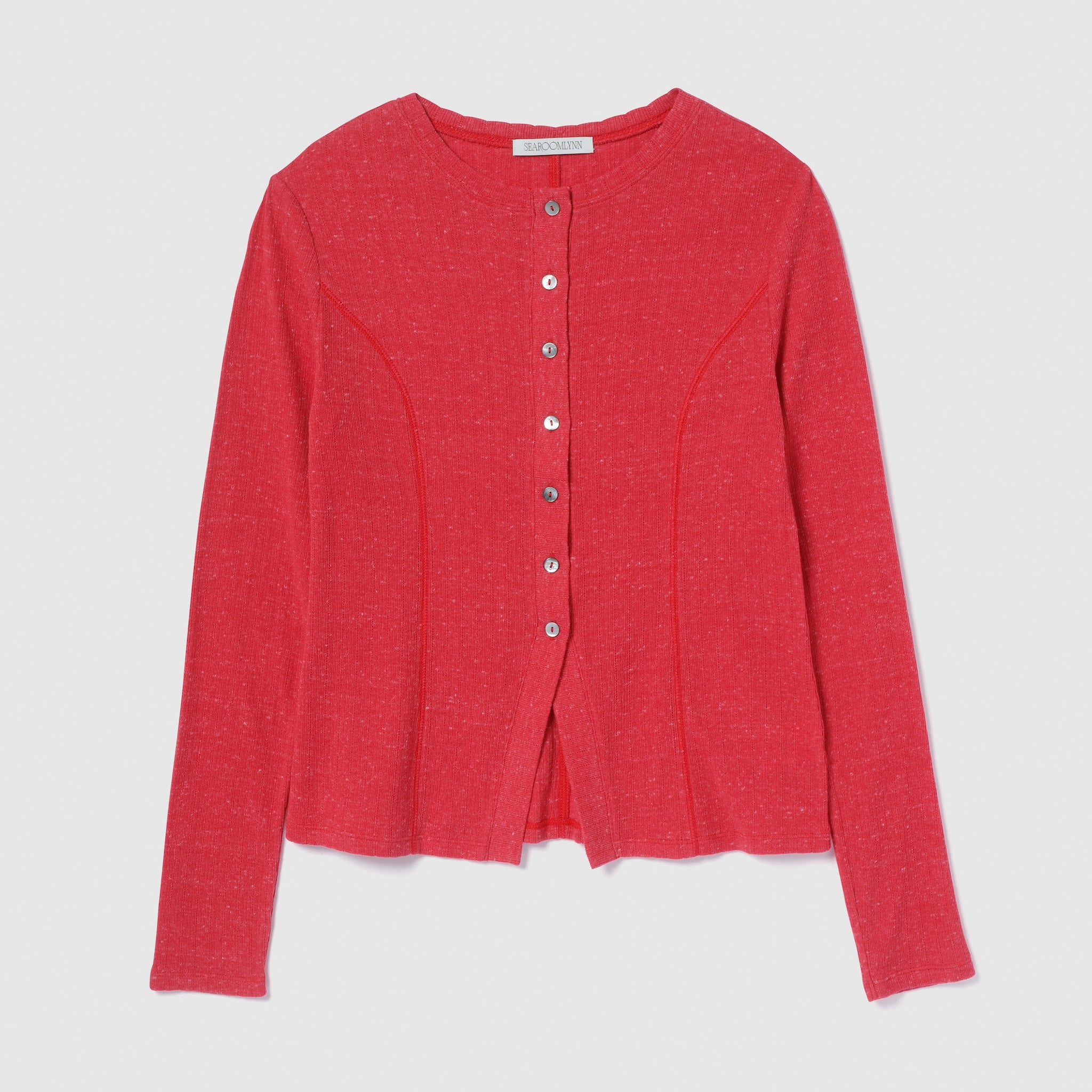 Ladder RIB Shape Cut Cardigan