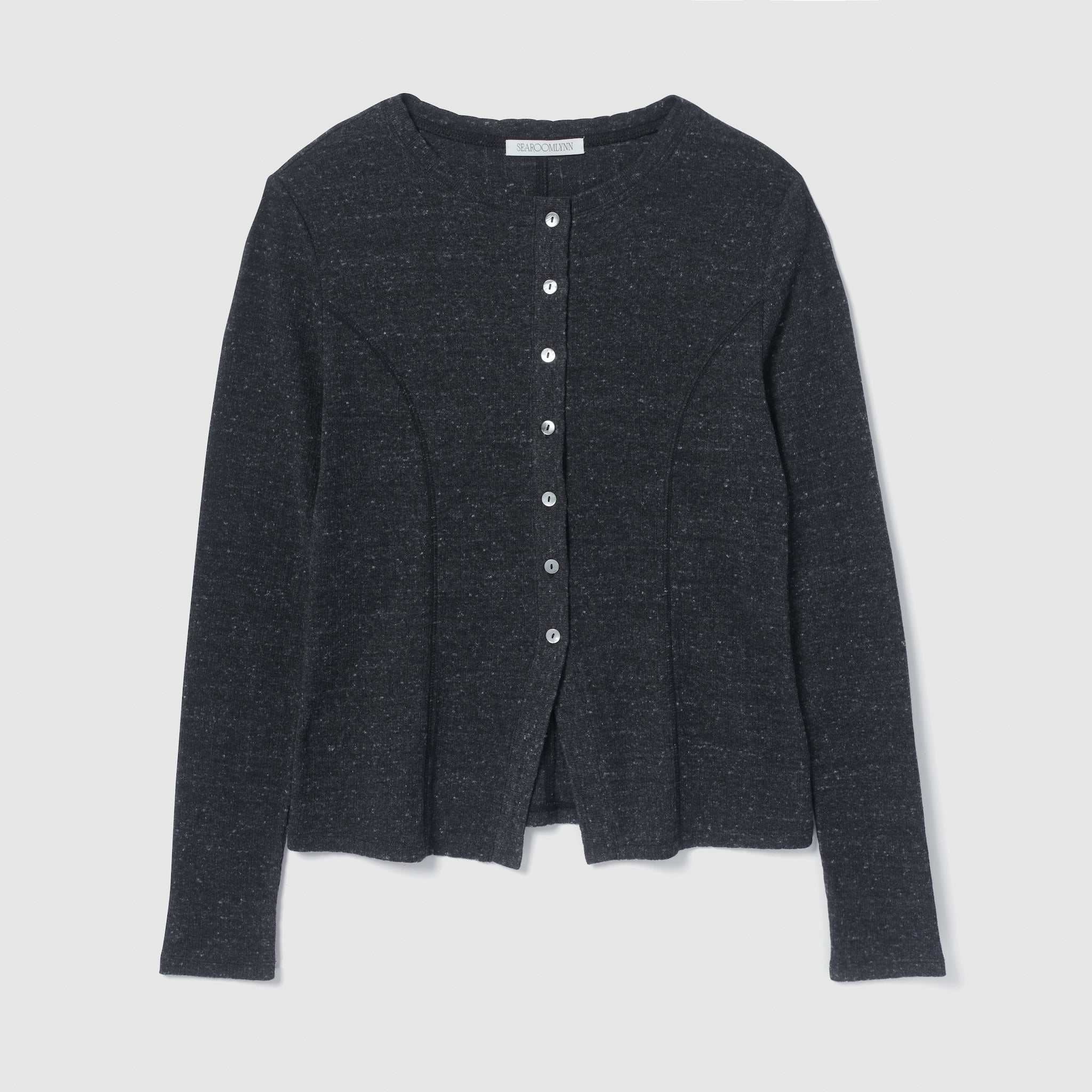 Ladder RIB Shape Cut Cardigan