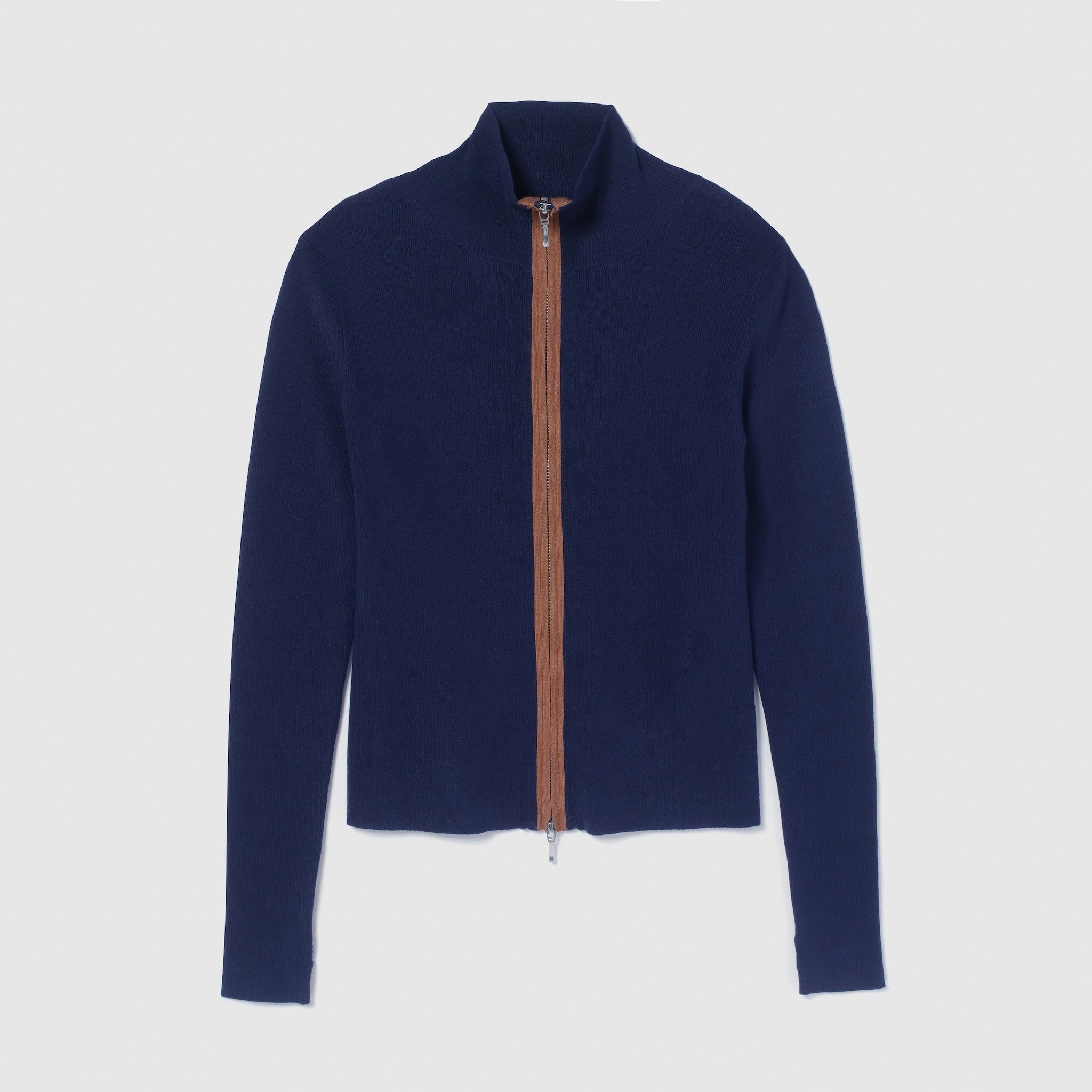 Double Zip Bicolor Top