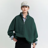 Volume Sweat Stand Collar Pullover