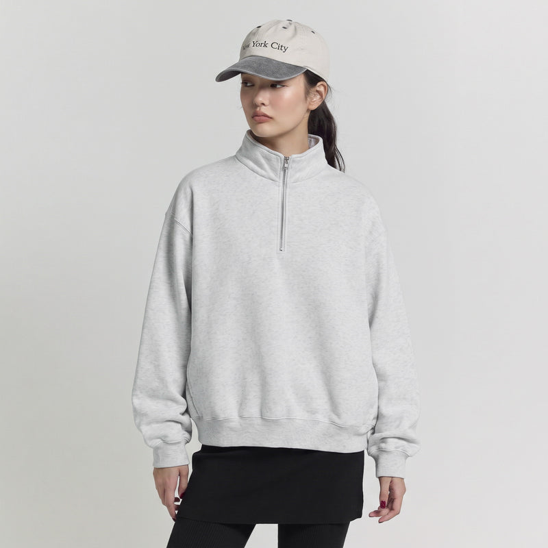 Volume Sweat Stand Collar Pullover