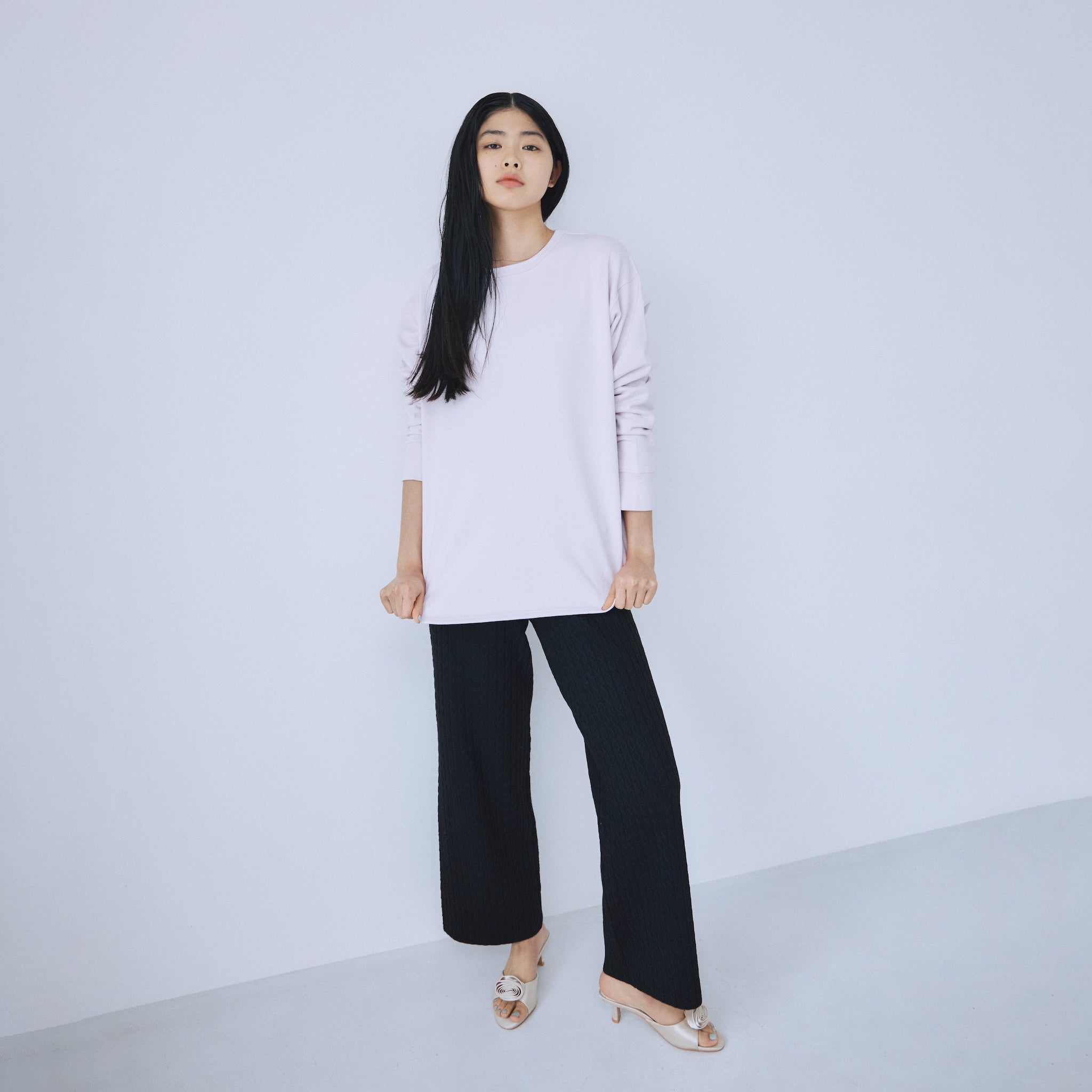 Heavy OZ Sweat round hem pullover