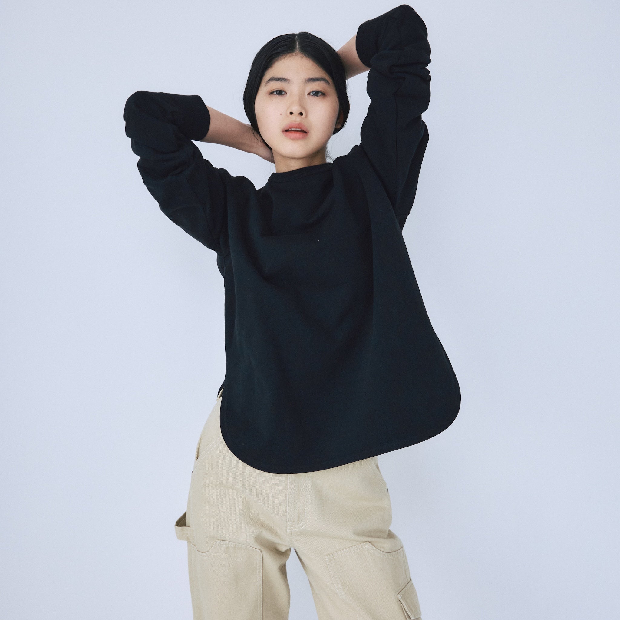 heavy OZ Sweatラウンドヘムプルオーバー