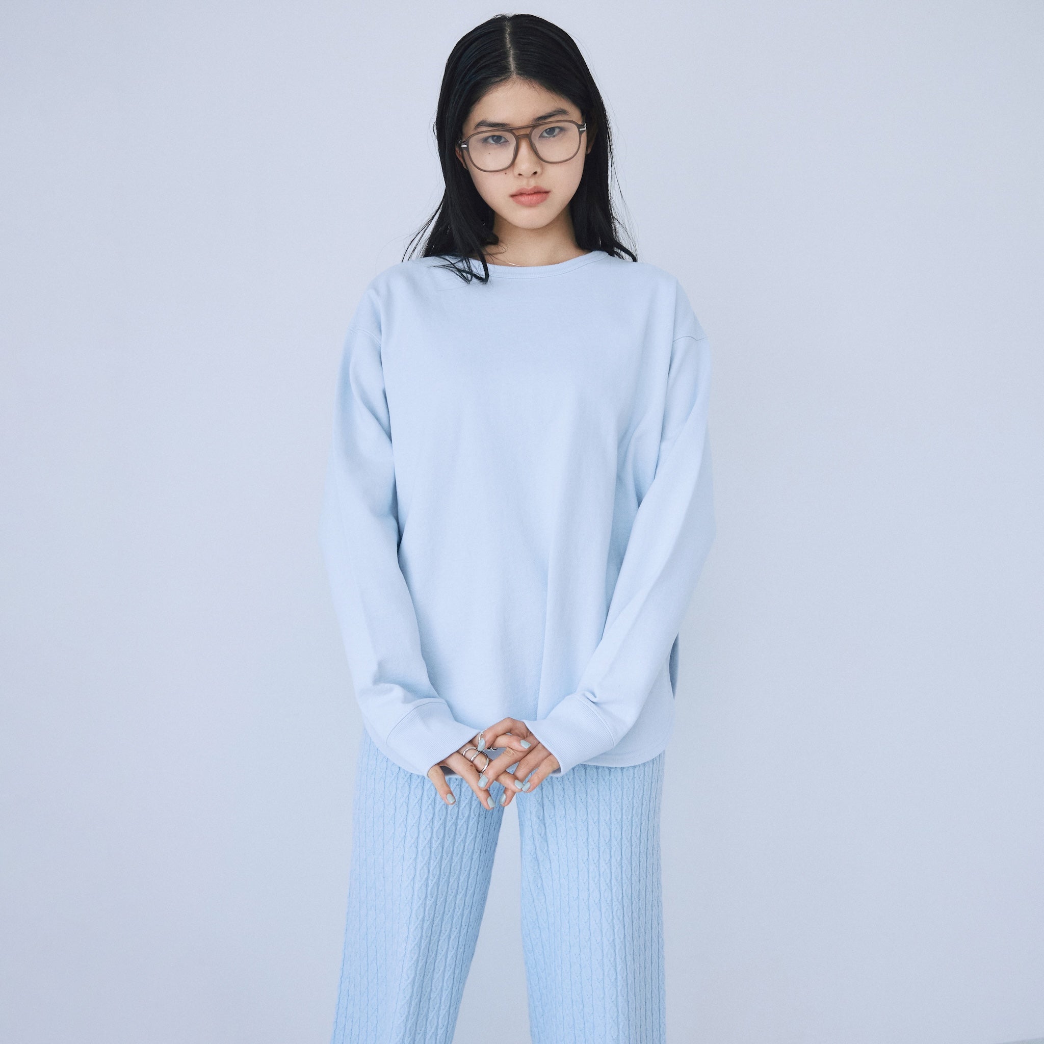 heavy OZ Sweatラウンドヘムプルオーバー