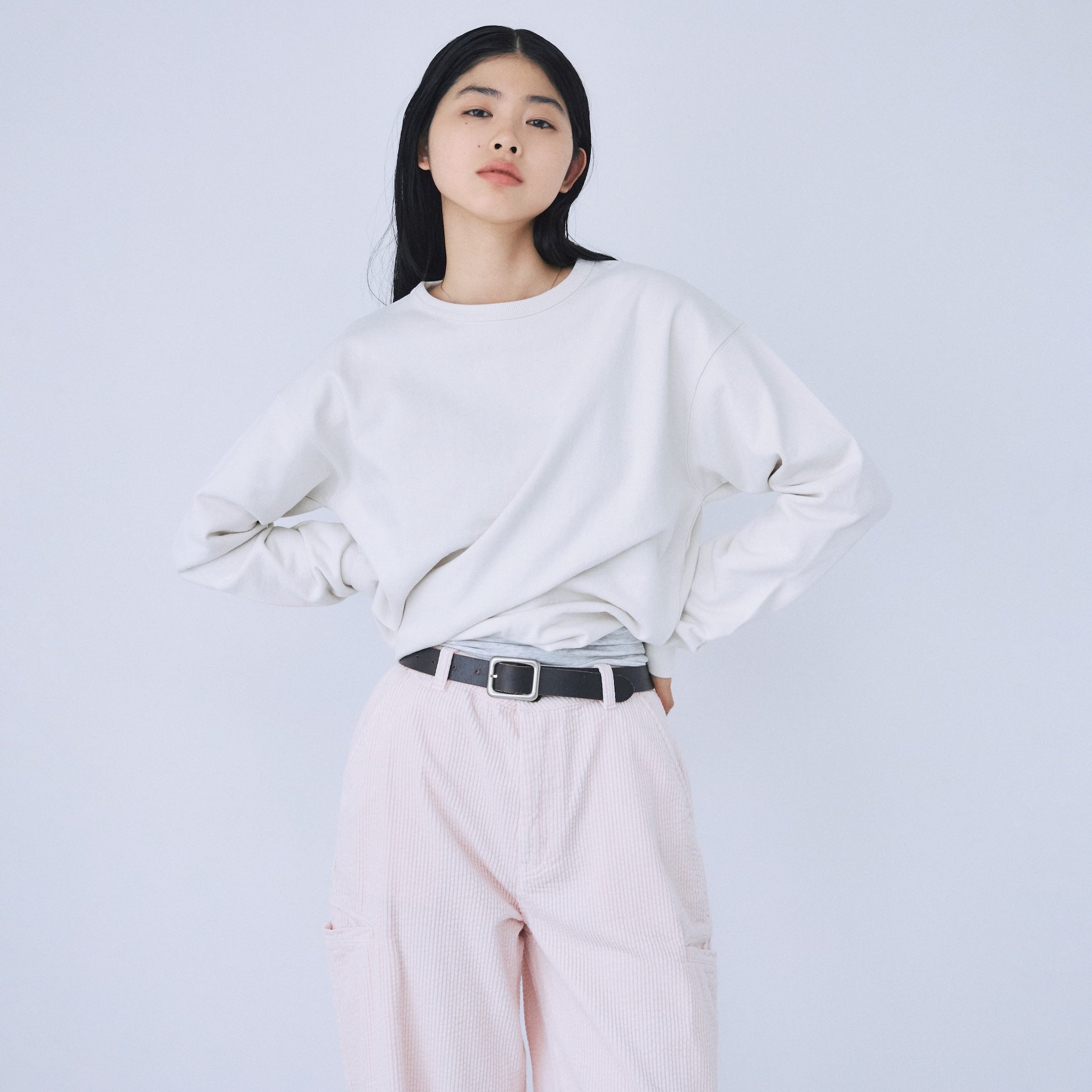 Heavy OZ Sweat round hem pullover