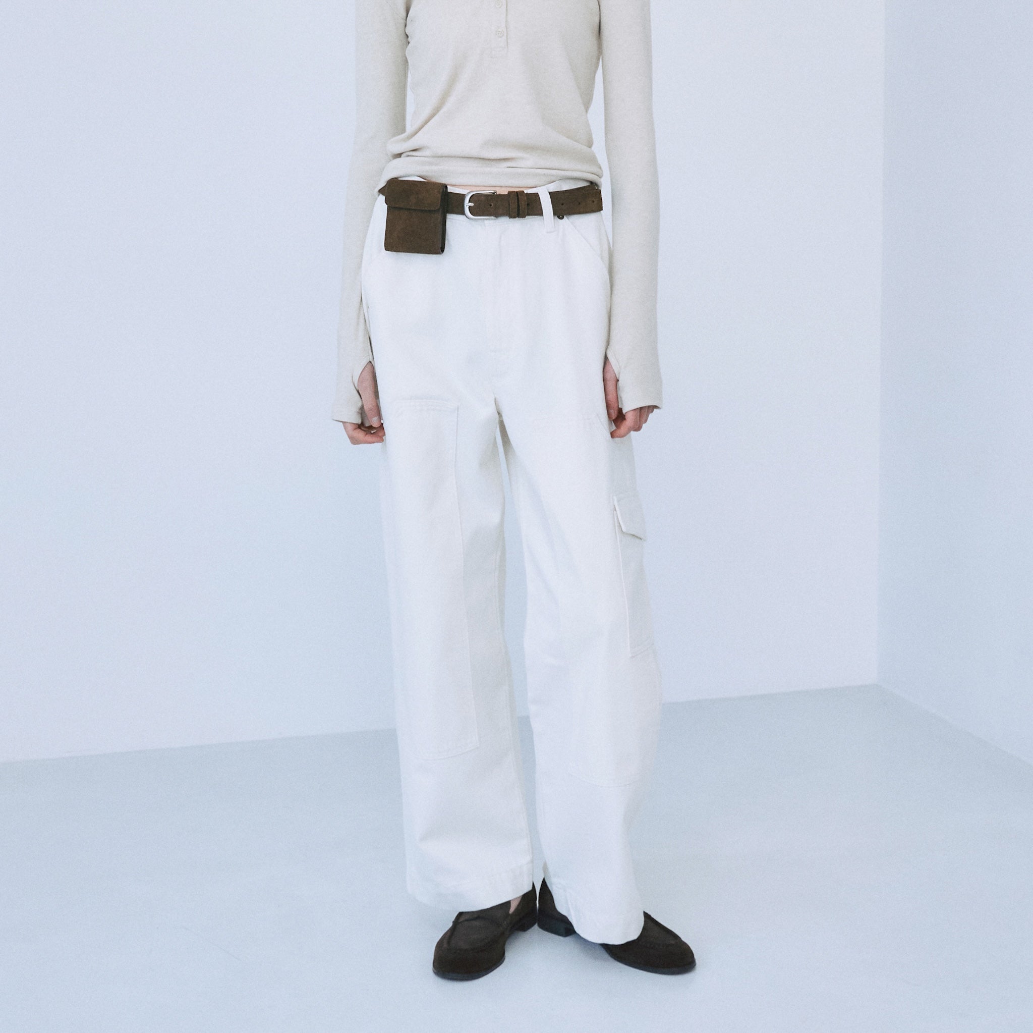 Knee Patch Loose Cargo Pants